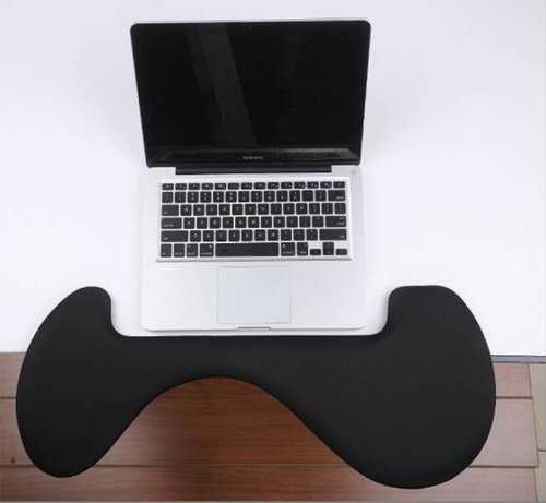Ergonomic Leather Keyboard Wrist Rest - Black for Comfortable Typing