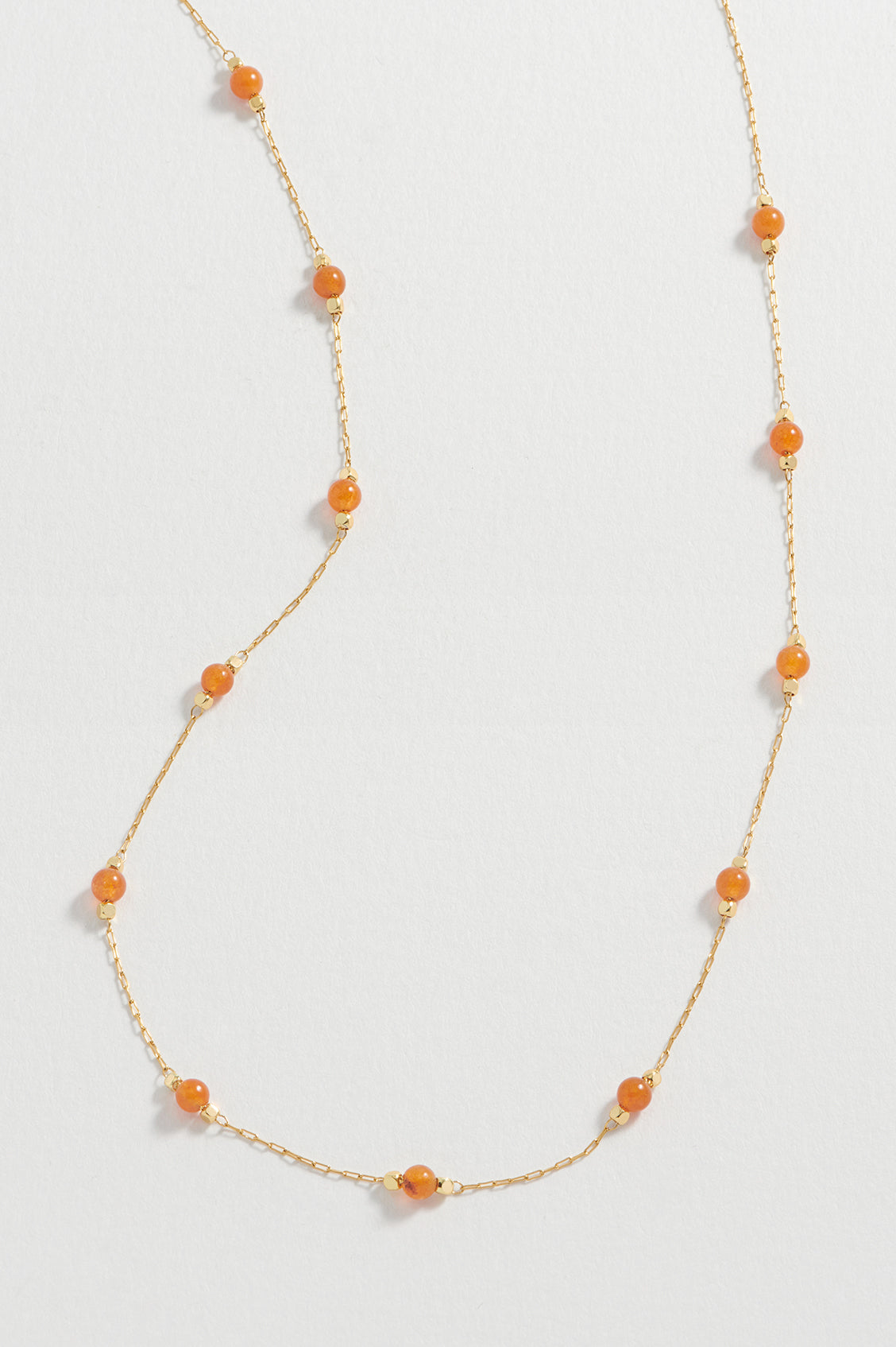 Healing Carnelian Gemstone Bead Necklace for Women - Natural Energy Booster & Stress Relief Jewelry - Perfect for Meditation, Yoga & Spiritual Healing