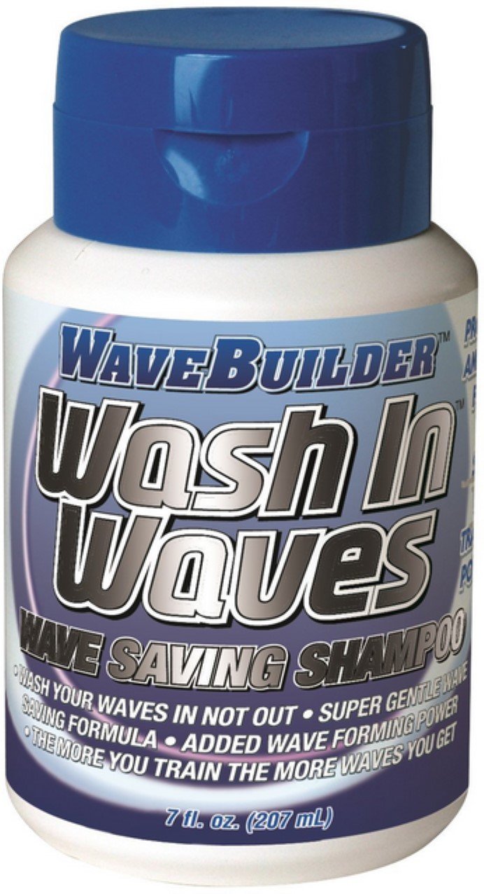 WaveBuilder Wash In Waves Shampoo for Natural Curly Hair - 7 oz (Pack of 12) - Sulfate Free & Moisturizing Formula for Men & Women - Perfect for Daily Hair Care & Enhancing Natural Waves