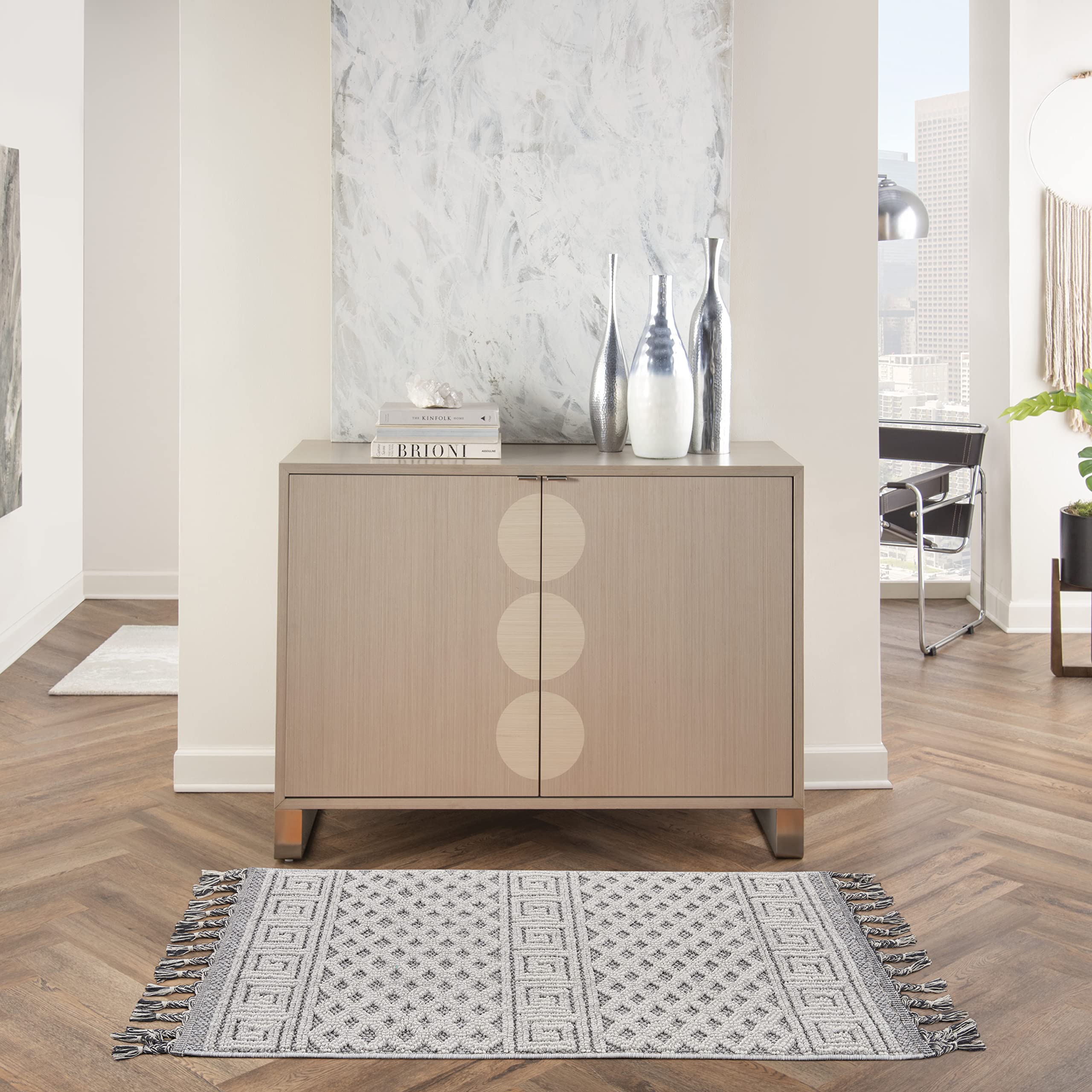 Nourison Elwood Ivory/Slate 2'2