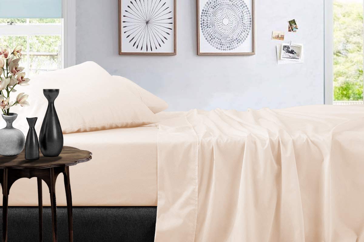 Premium 100% Egyptian Cotton Sheets Set - 800 Thread Count, Sateen Weave for Ultra Soft & Silky Feel - King Size Bedding in Blush Rose Pink - Luxury Hotel Quality Sheets for Master Bedroom & Guest Room