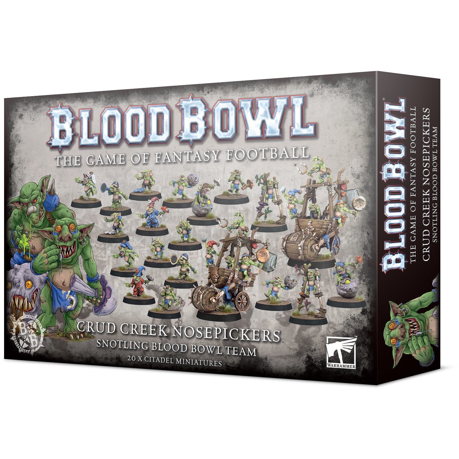 Blood Bowl Snotling Team - Crud Creek Nosepickers Miniature Game Set for Tabletop Fantasy Football | Perfect for Tournaments & Game Nights