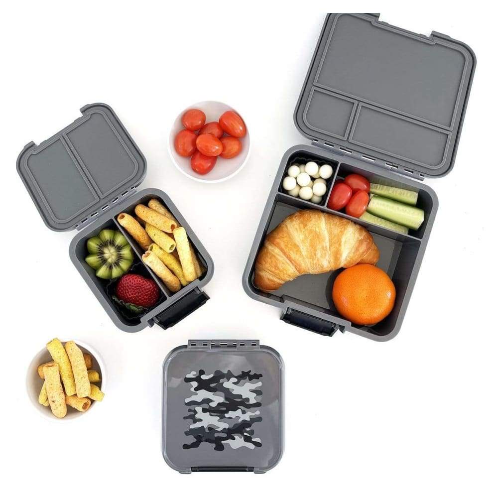 Camo Leakproof Bento Lunch Box with 3 Compartments for Adults & Kids | Durable Meal Prep Container for School, Work & Outdoor Activities