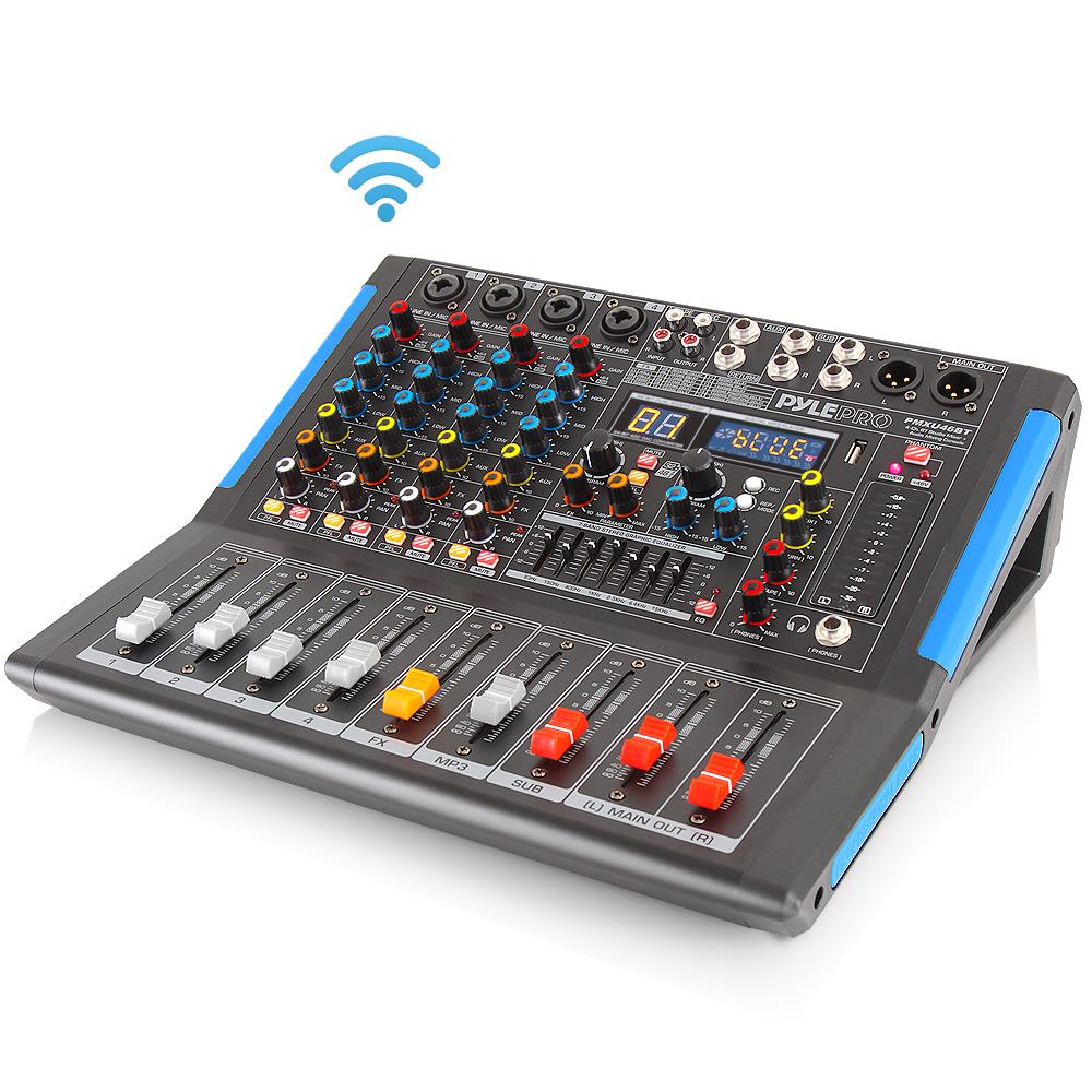 4-Channel Bluetooth DJ Mixer - Professional Studio Audio Mixing Console for Live Performances & Music Production