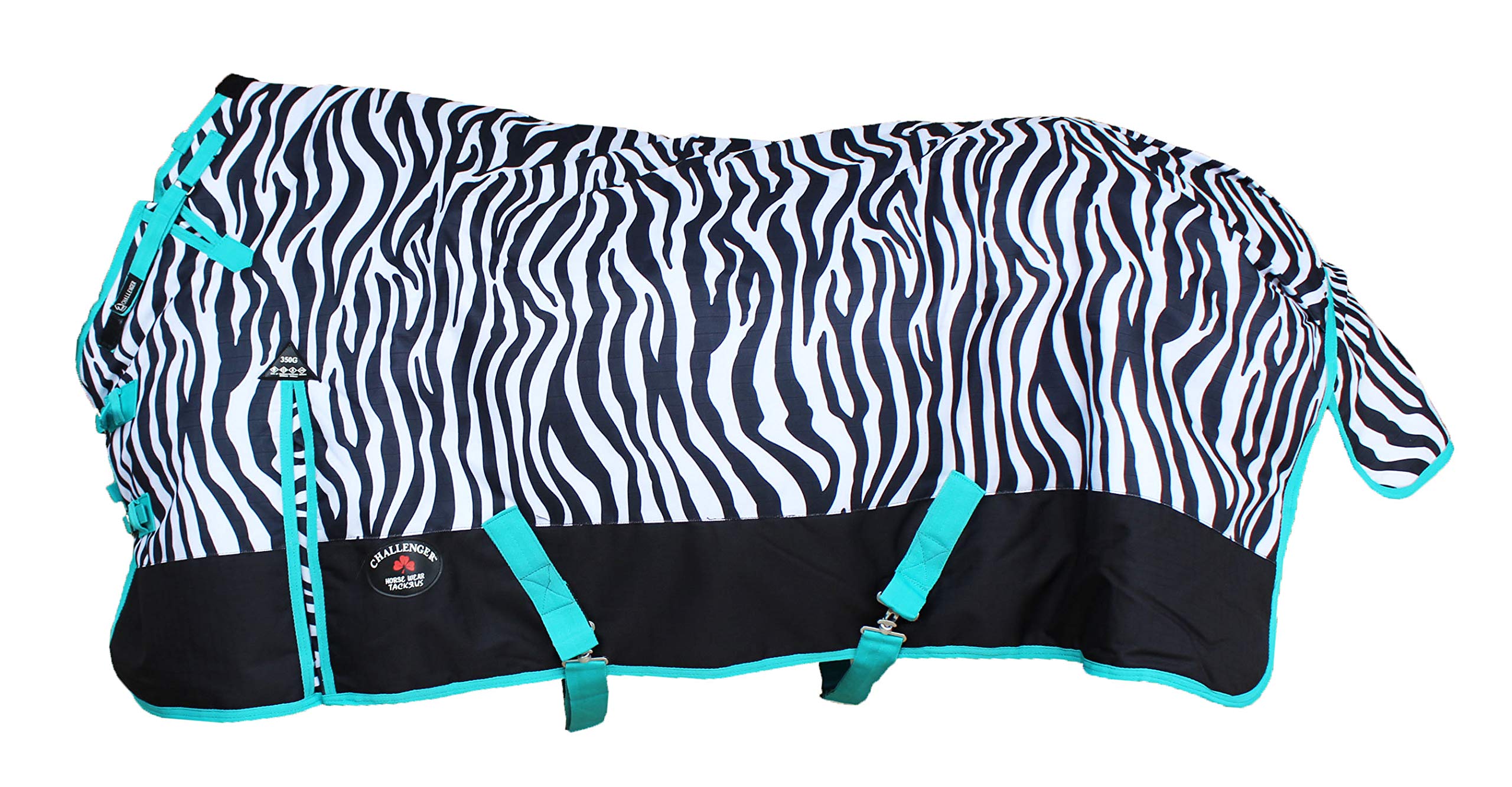 CHALLENGER 1200D Turnout Waterproof Horse Winter Blanket - Heavy Duty 547G for Cold Weather Protection - Ideal for Stable, Pasture & Riding