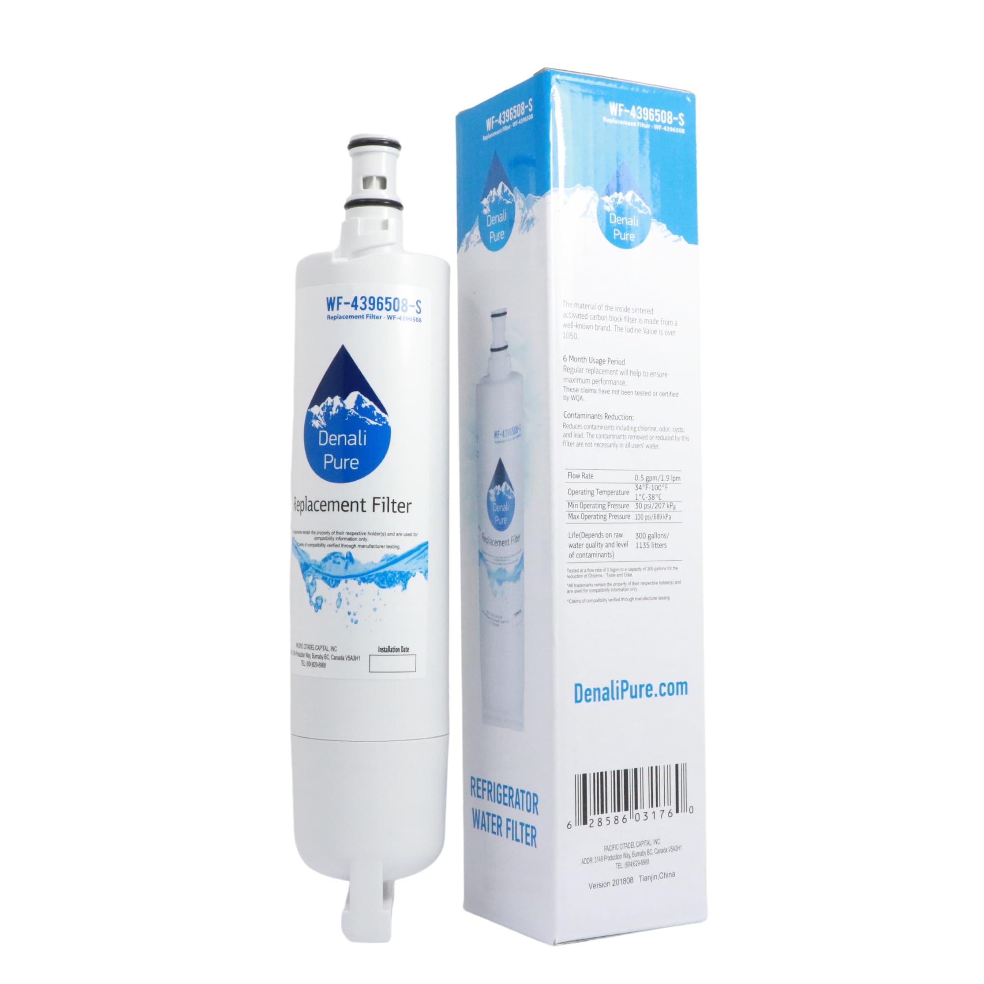 Replacement KitchenAid 4396548 Refrigerator Water Filter - Compatible with KitchenAid Fridge Water Filter Cartridge for Clean Drinking Water at Home