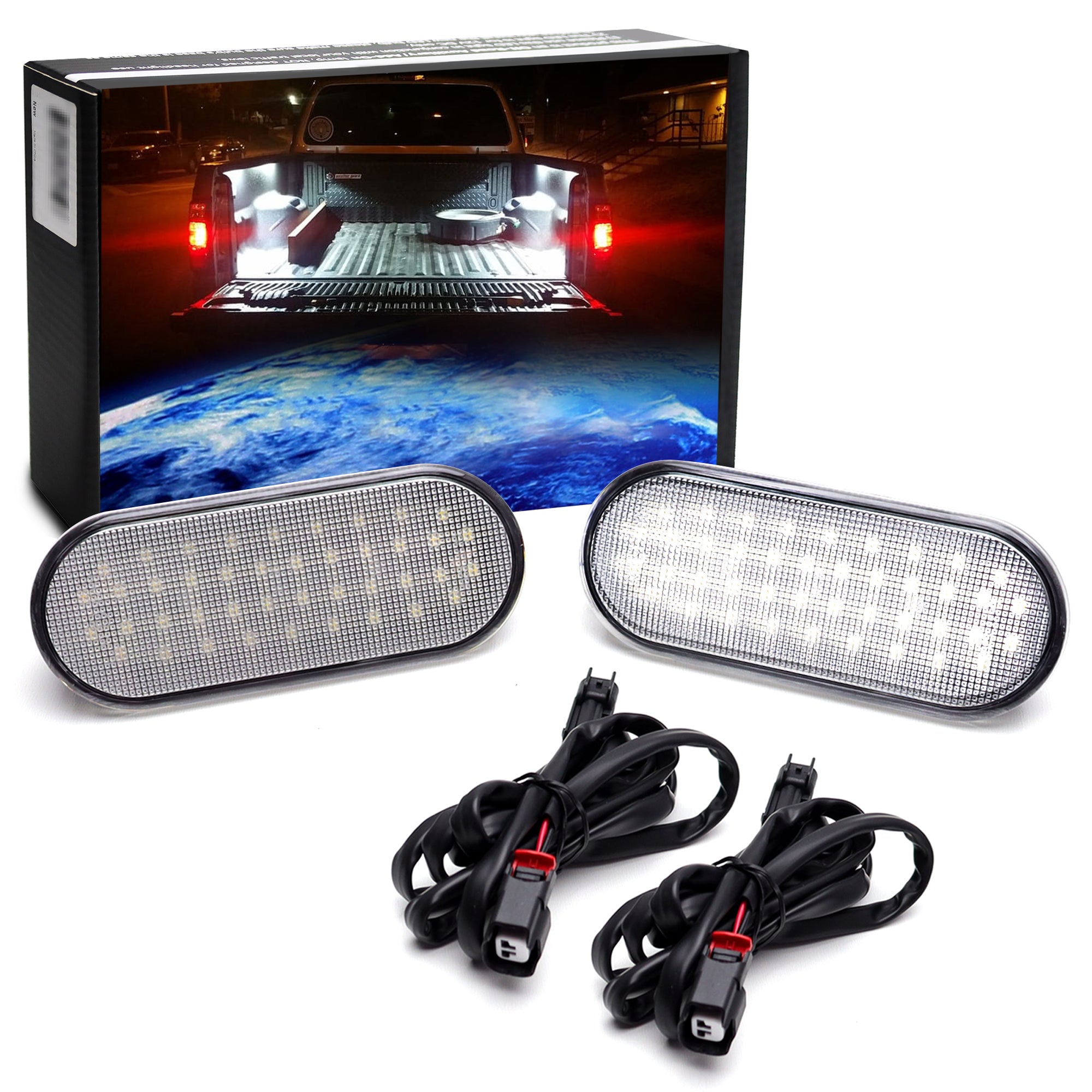 36 SMD LED Truck Bed Lights with Jumper Wires for Ford F150 F250 F350 Raptor (2015 & Up) - Waterproof Bed Lighting for Cargo Visibility & Nighttime Truck Accessories
