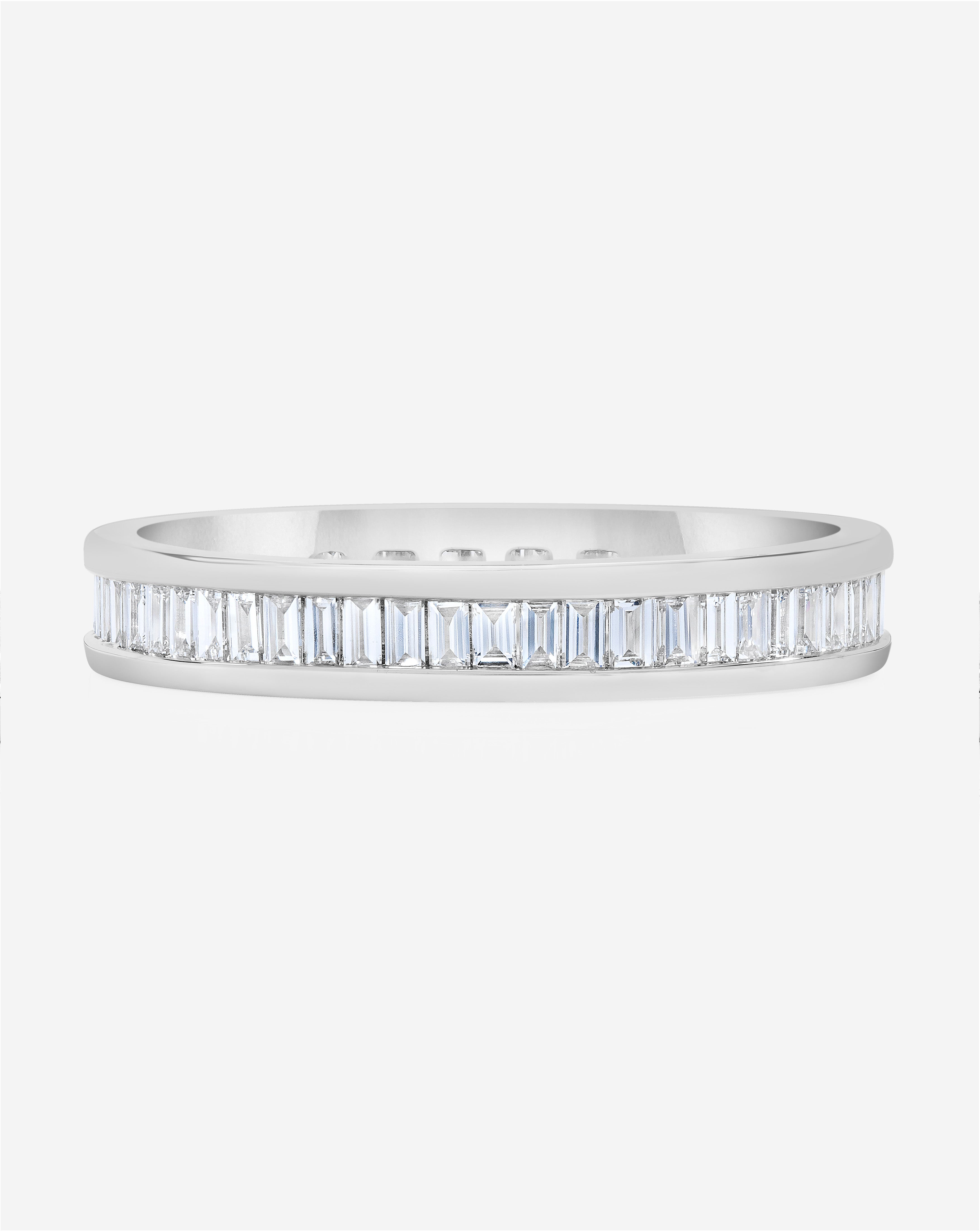 Exquisite Baguette Diamond Channel Set Eternity Wedding Band Ring for Women - Perfect for Anniversary, Engagement, and Special Occasion Jewelry Gifts