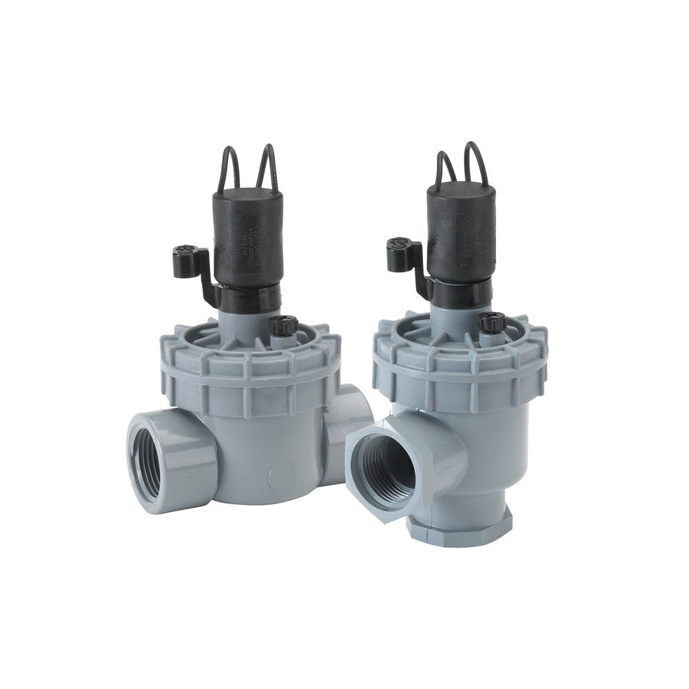 Irritrol 2600TF 1 Inch Plastic Angle Valve with Flow Control FIPT x FIPT - Perfect for Lawn Sprinkler Systems & Drip Irrigation