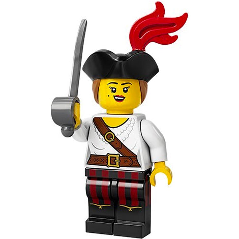 Pirate Girl - Series 20 Lego Minifigure | Collectible Toy for Kids & Adults | Perfect for Play, Display & LEGO Collections