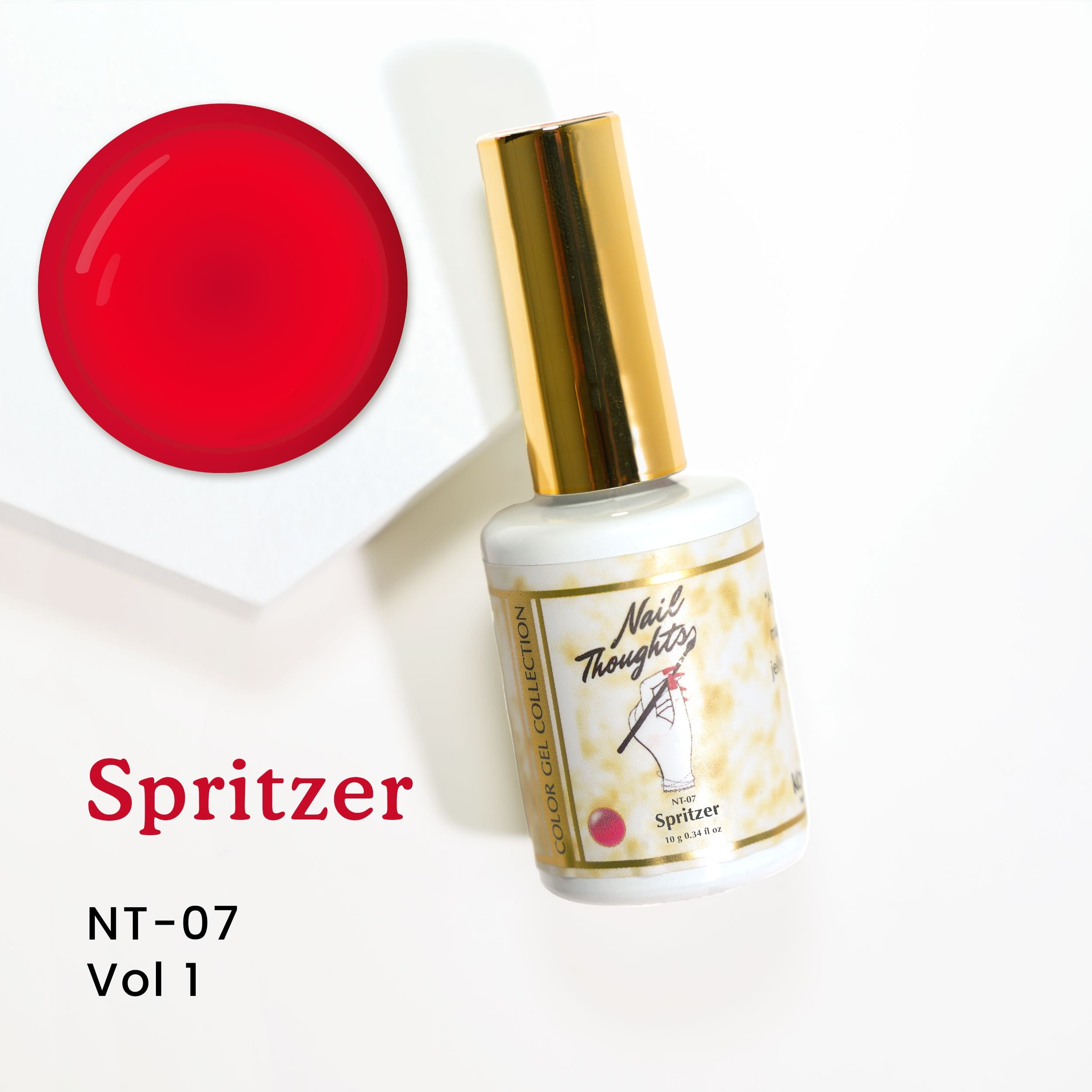 Nail Thoughts NT 07 Spritzer Nail Polish - Long Lasting Gel Polish for Salon Quality Manicures | Perfect for Home Nail Art & Professional Nail Salons