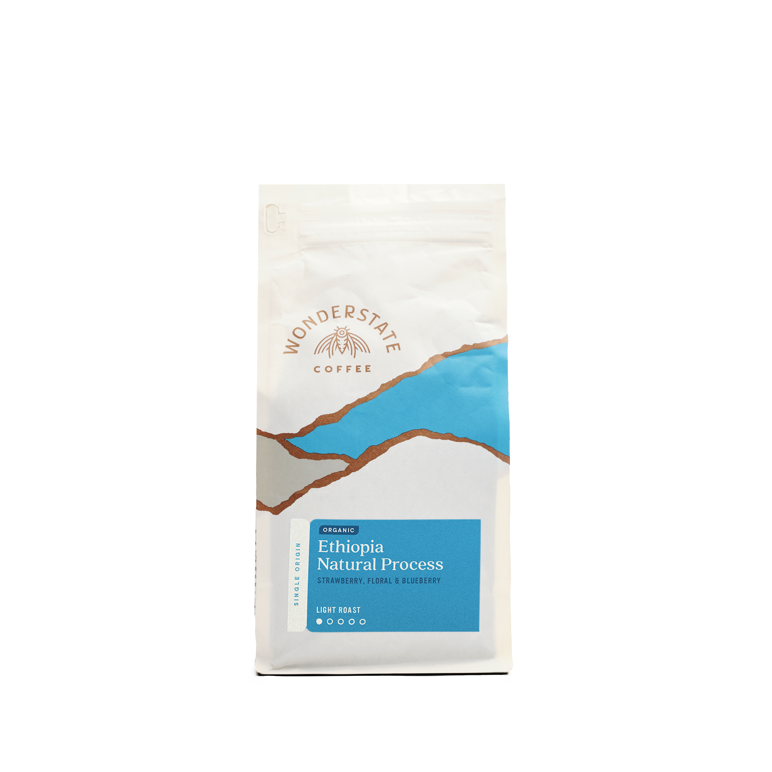 Organic Ethiopia Natural Process Coffee Beans - Single Origin, Fair Trade, Specialty Grade for Pour Over, French Press & Cold Brew at Home