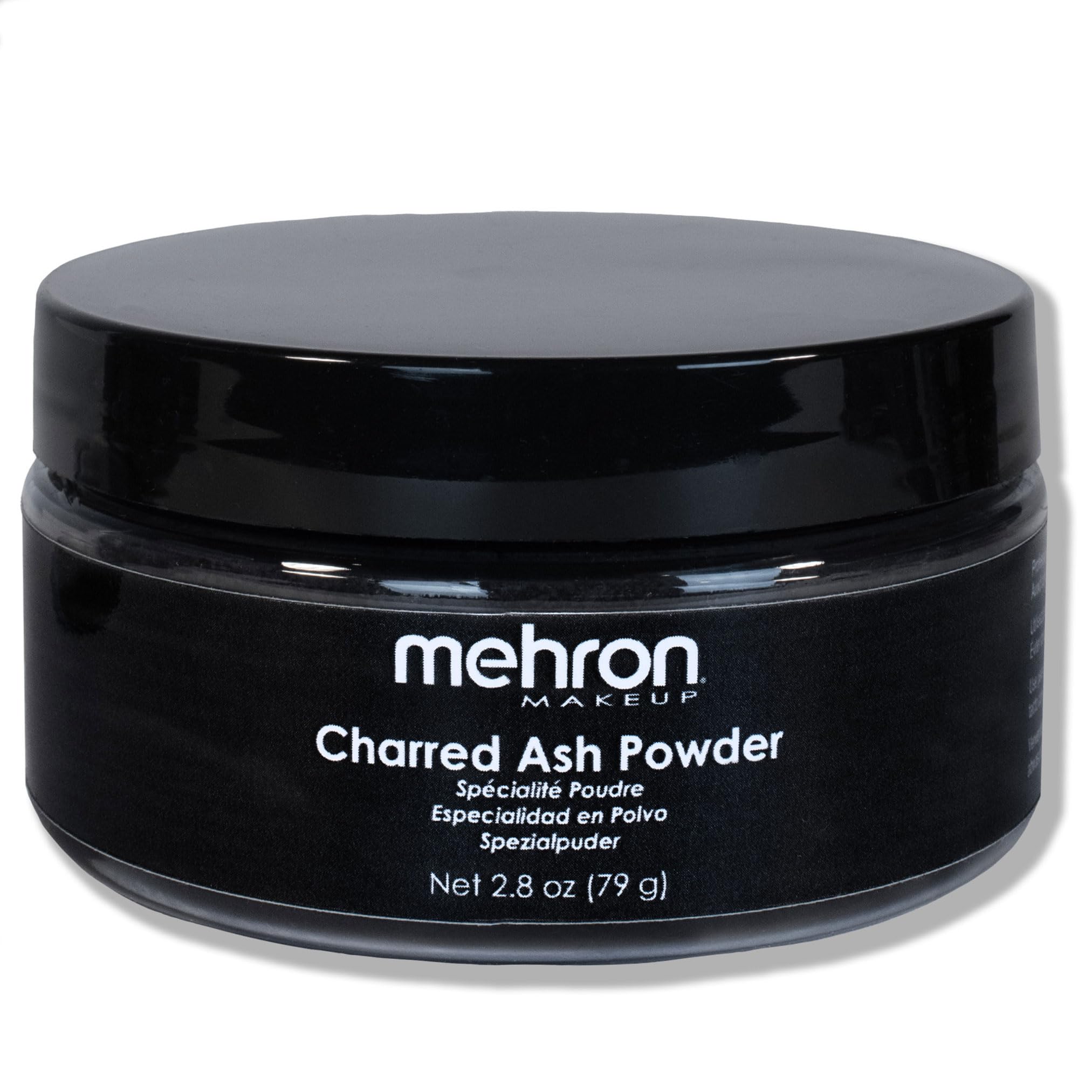 Mehron Makeup Special FX Powder - 2.8 oz Charred Ash for Halloween, Cosplay & Theater Makeup Effects