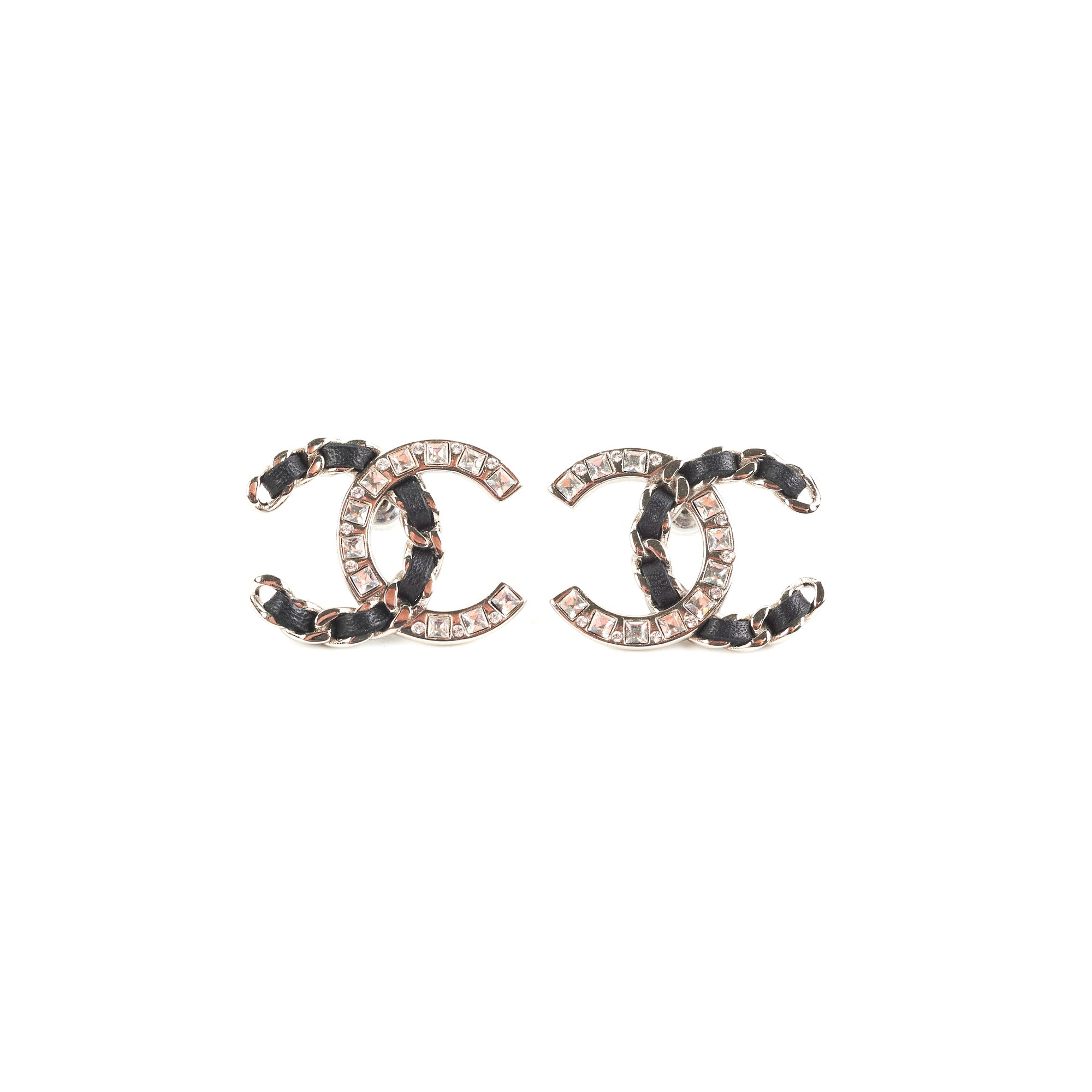 Chanel CC Logo Crystal Earrings for Women - Luxury Fashion Jewelry Gift for Party, Wedding & Special Occasions