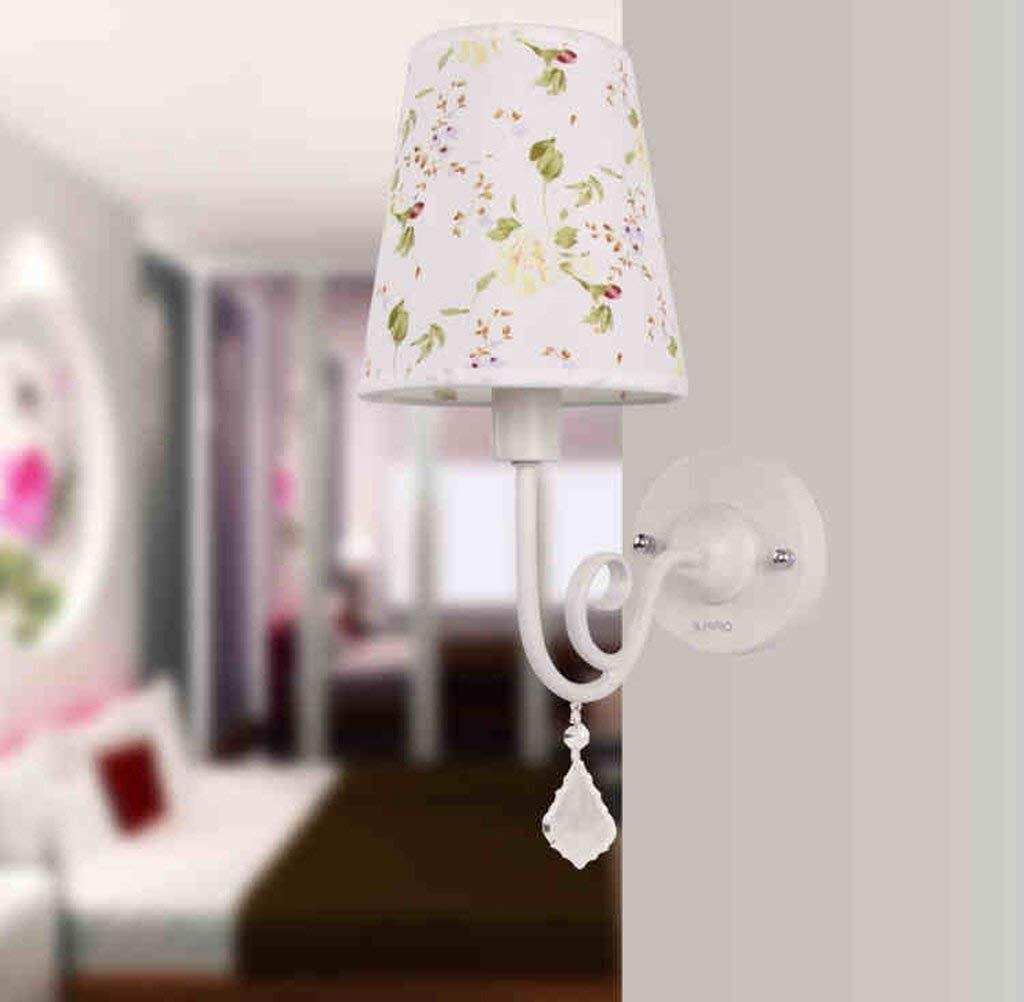 European Style Modern Simple Iron Fabric LED Wall Lamp - Stylish Lighting for Living Room, Bedroom, Aisle, Balcony & Staircase | Energy Efficient Ambient Light for Home Decor & Night Reading