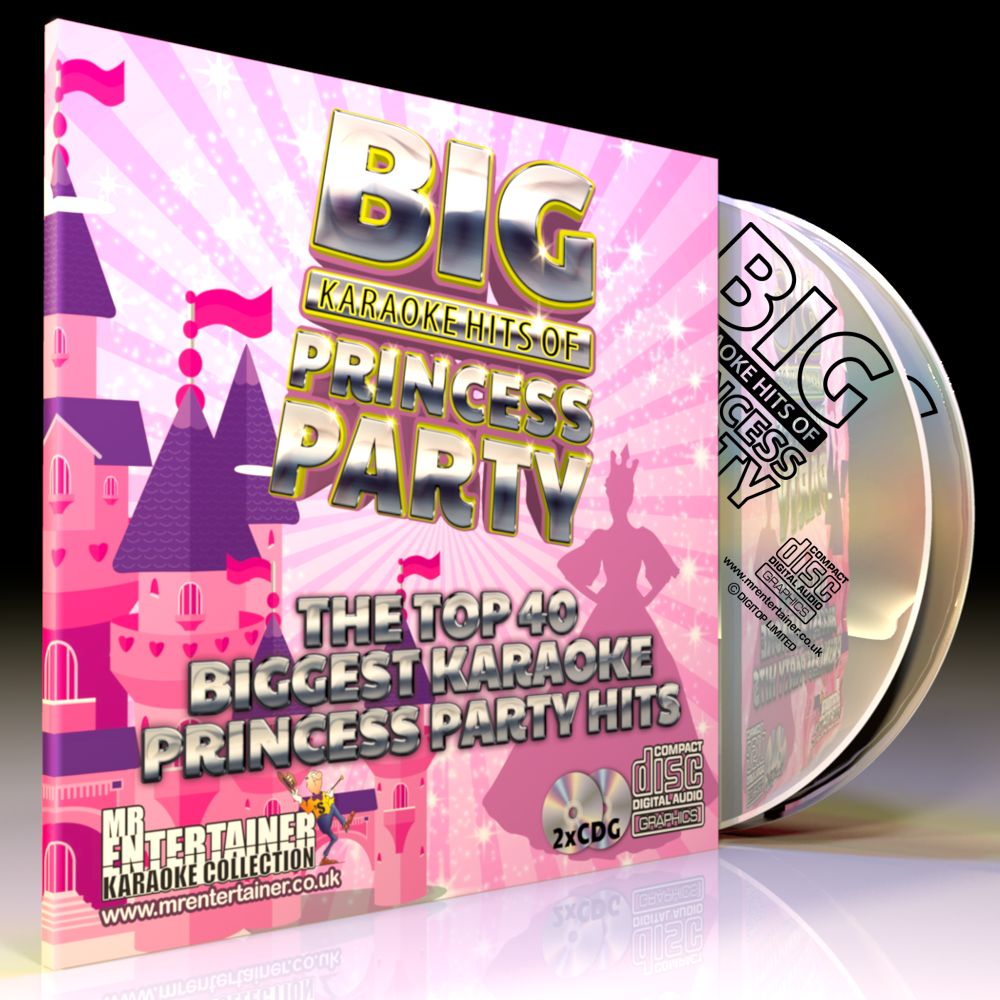 Mr Entertainer Big Karaoke Hits of Princess Party - Ultimate Kids Sing-Along Microphone Toy for Birthday Parties & Family Fun | Best Princess-Themed Karaoke Gift for Girls