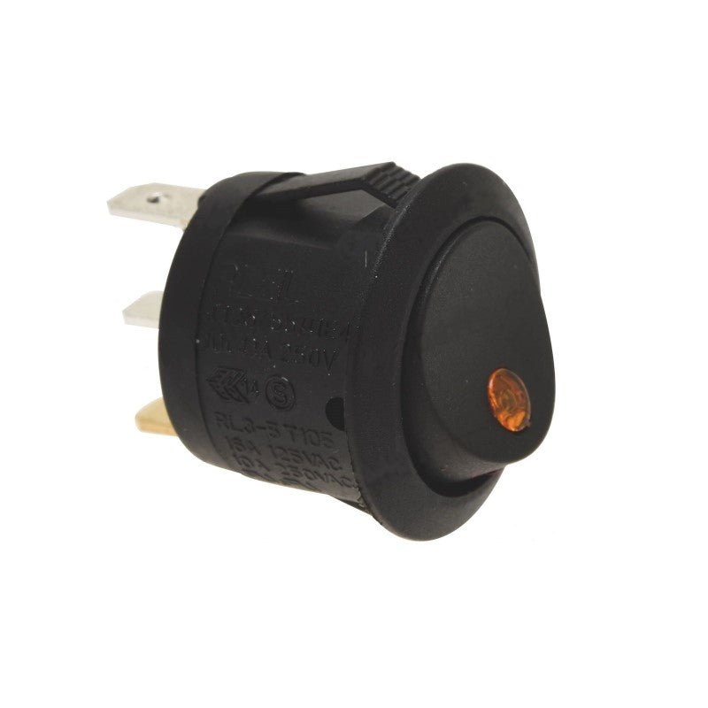 Compak 10A Black Bipolar Switch - Heavy Duty Electrical Switch for Industrial Use | Perfect for Control Panels, Machinery & Power Tools