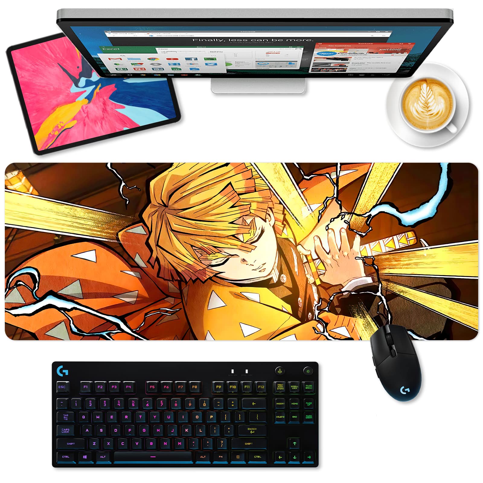 Premium Demon Slayer Anime Gaming Mouse Pad - Large 11.8