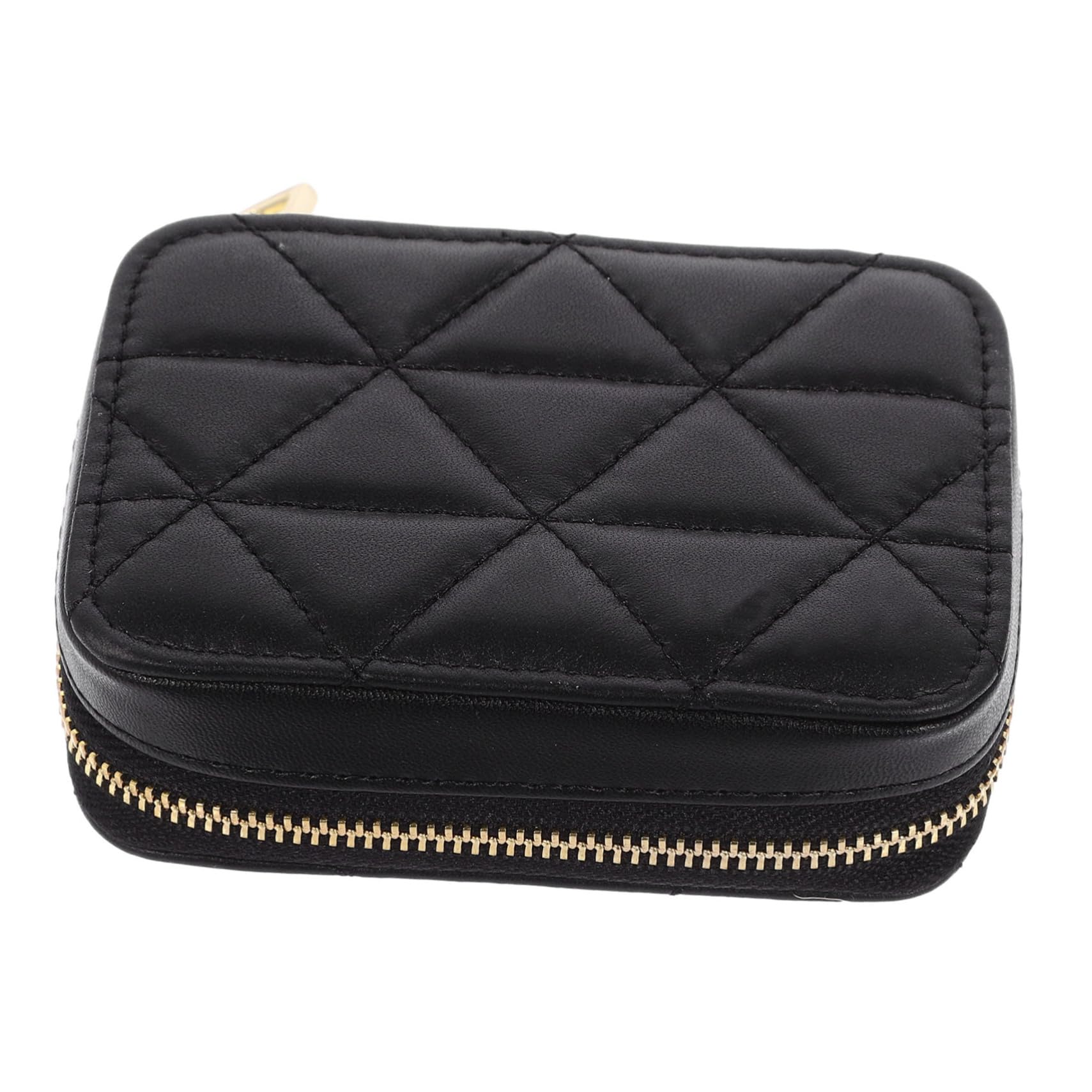 Premium Cowhide Makeup Bag with Mirror - Travel Cosmetic Organizer for Lipstick, Lip Gloss & Beauty Essentials | Stylish Small Storage Purse for Women & Girls | Perfect for Travel, Home & Daily Use