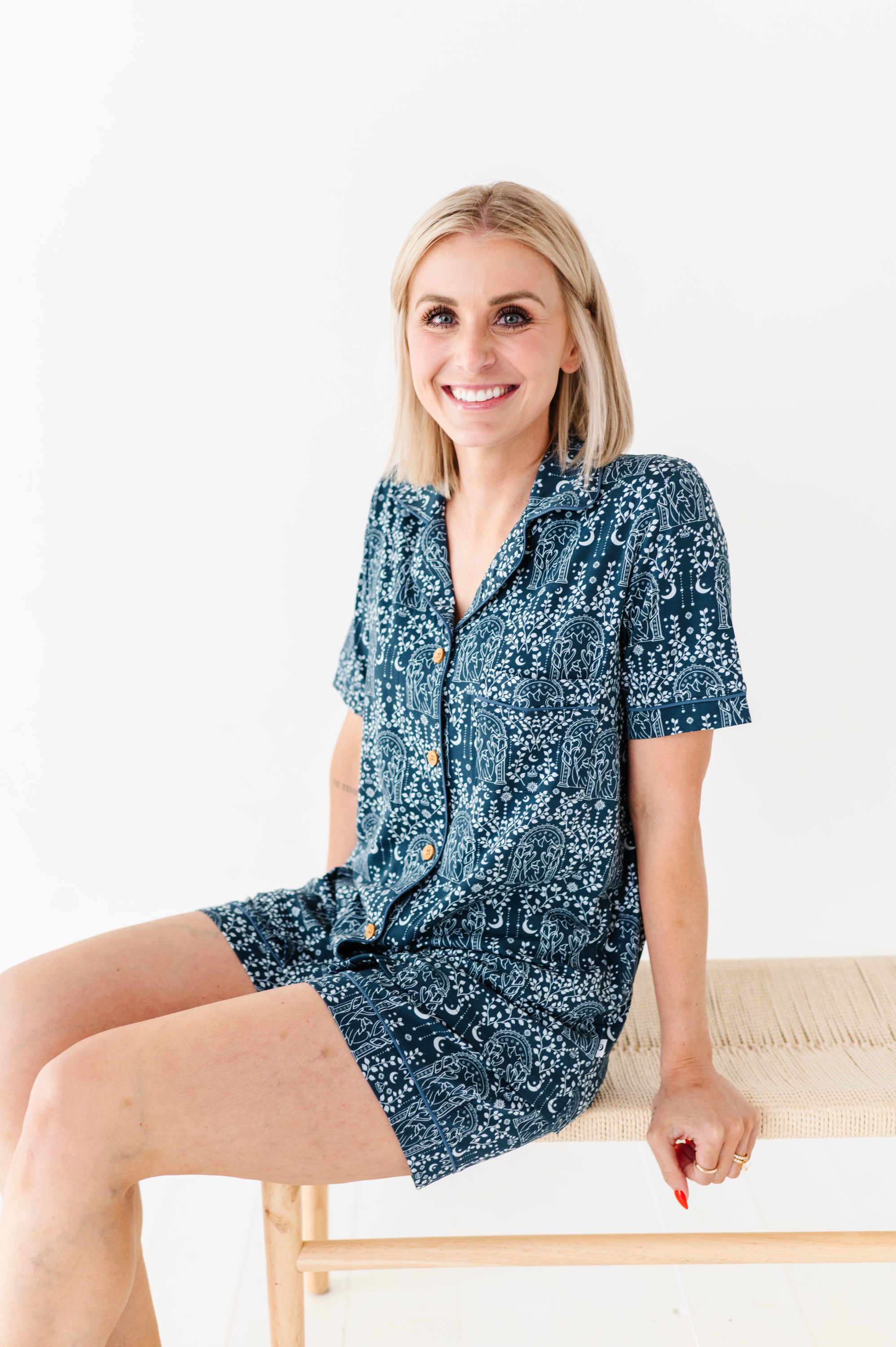 The Lord of the Rings™ Doors of Durin Relaxed Fit Short Sleeve PJ Set - Cozy Sleepwear for LOTR Fans & Movie Nights