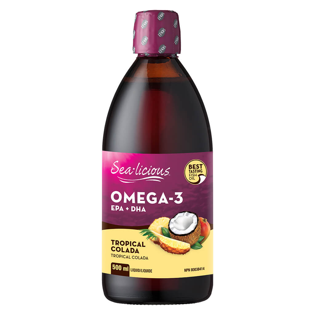 Premium Omega 3 EPA + DHA Fish Oil Supplement - Tropical Colada Flavor - Supports Heart, Brain & Joint Health - Great for Active Lifestyles & Wellness Routines