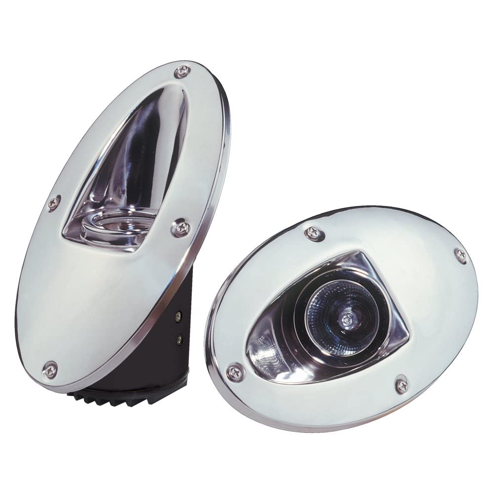 Innovative Marine 580-0200-7 Docking & Hull Backup Lights - Mirror Polished Stainless Steel Pair for Boats & Yachts | Waterproof LED Navigation Lights for Night Cruising & Docking Safety