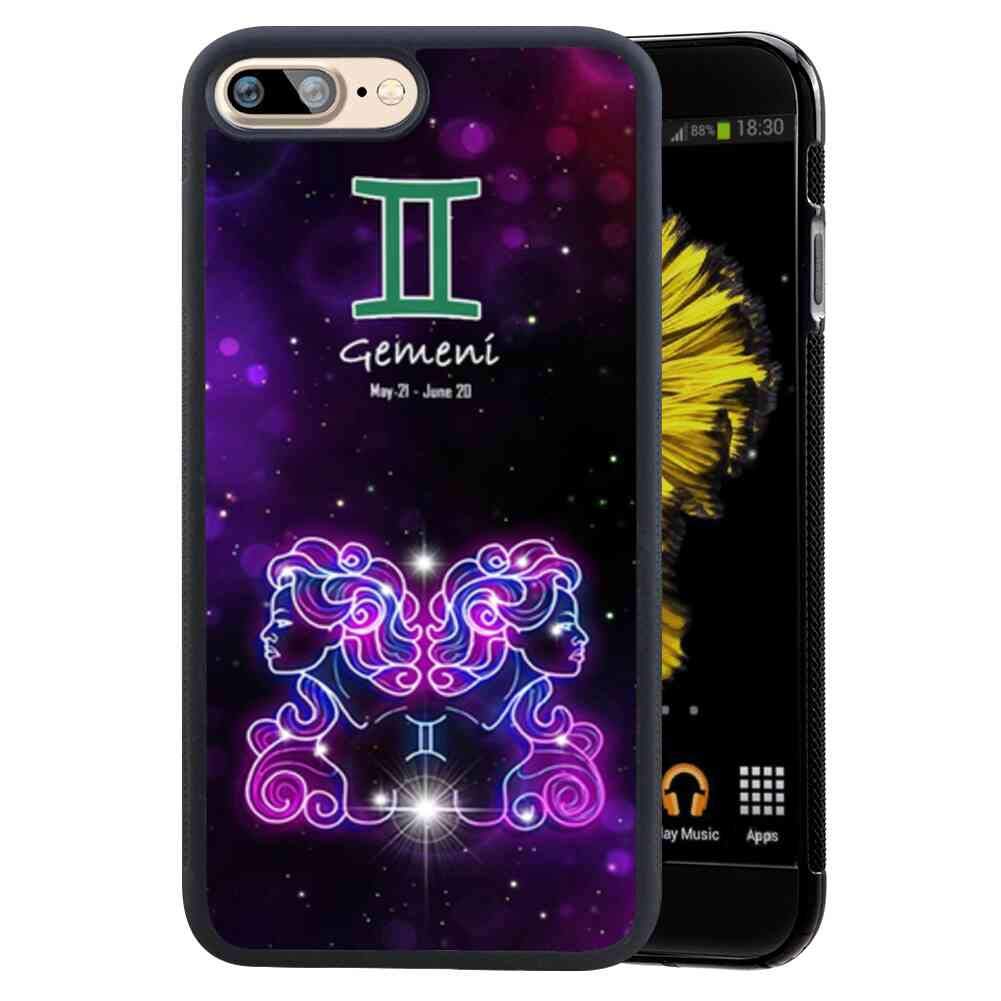 Premium Shockproof Case for Apple iPhone 7 Plus & iPhone 8 Plus (5.5 Inch) - Gemini Zodiac Constellation Design - Perfect for Daily Protection & Astrology Lovers