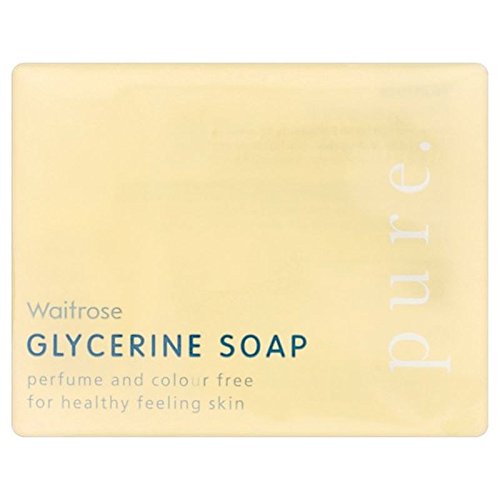 Pure Glycerine Soap by Waitrose - 100g (Pack of 6) | Moisturizing & Gentle Cleansing Bar for Sensitive Skin, Face & Body | Ideal for Daily Use, Travel & Eco-Friendly Bathroom