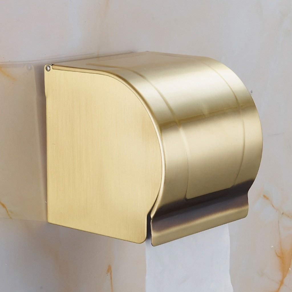 Vintage Brass Toilet Paper Holder - Waterproof & Rustproof for Bathroom & Kitchen