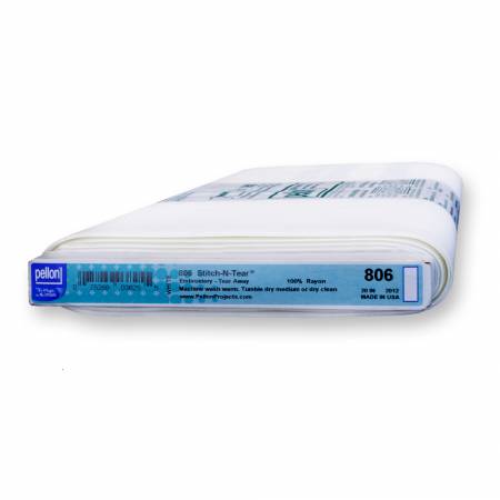 Pellon Stitch n Tear Stabilizer for Machine Embroidery - Perfect for Quilting, Sewing & DIY Fabric Projects