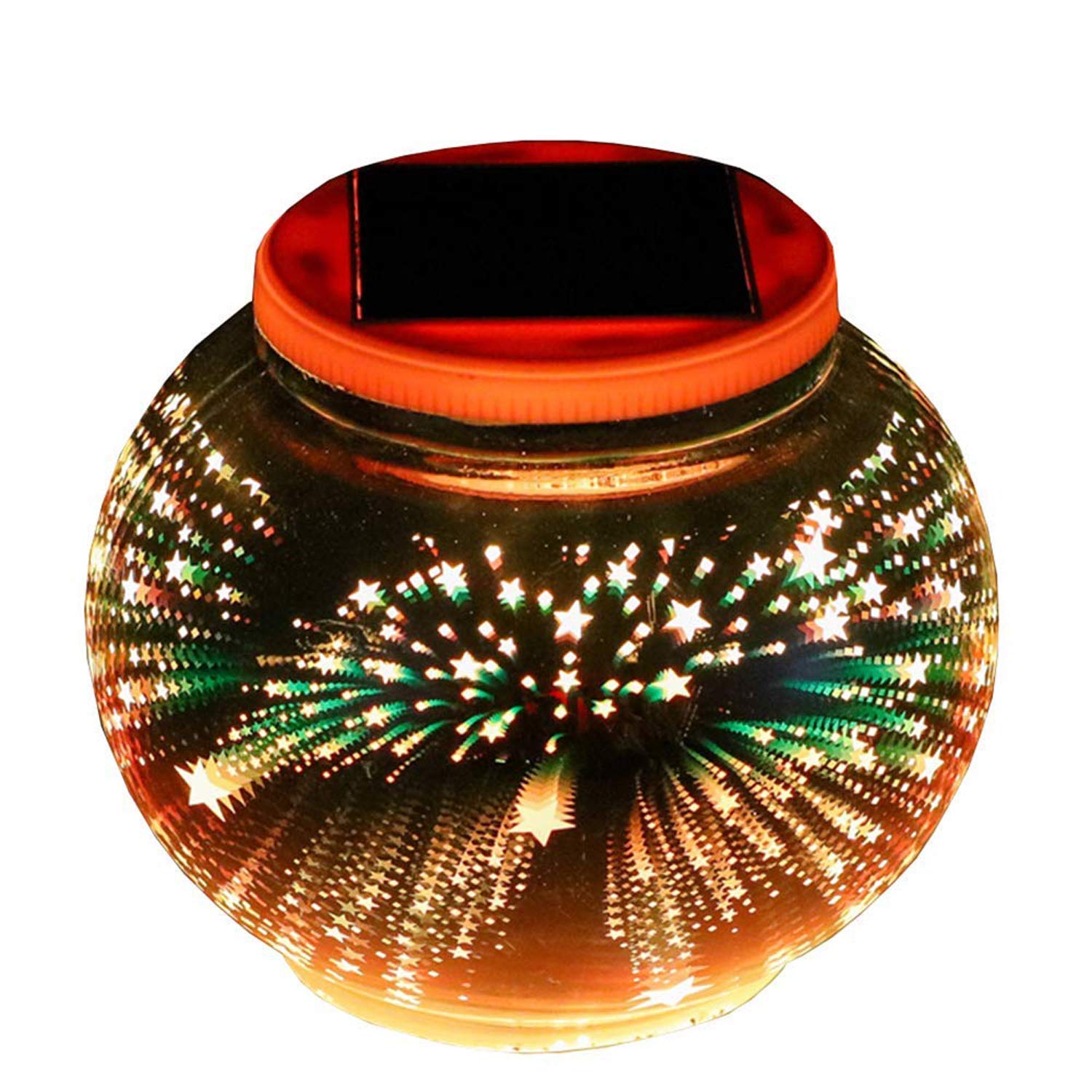 Solar Glass Table Lights - Waterproof 3D Ball Lamp for Outdoor Garden & Party Decor