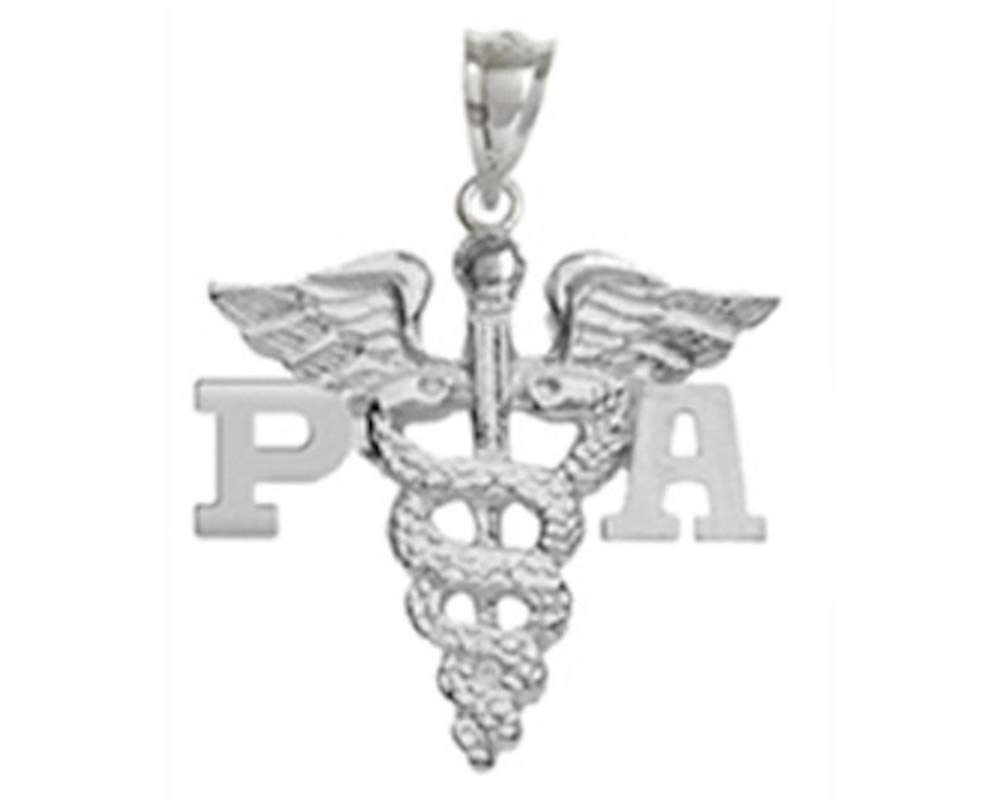 Silver Physician Assistant PA Graduation Charm - Nursing Pin Jewelry Gift for Medical Students & Healthcare Professionals - Perfect for Graduation, Appreciation & Special Occasions