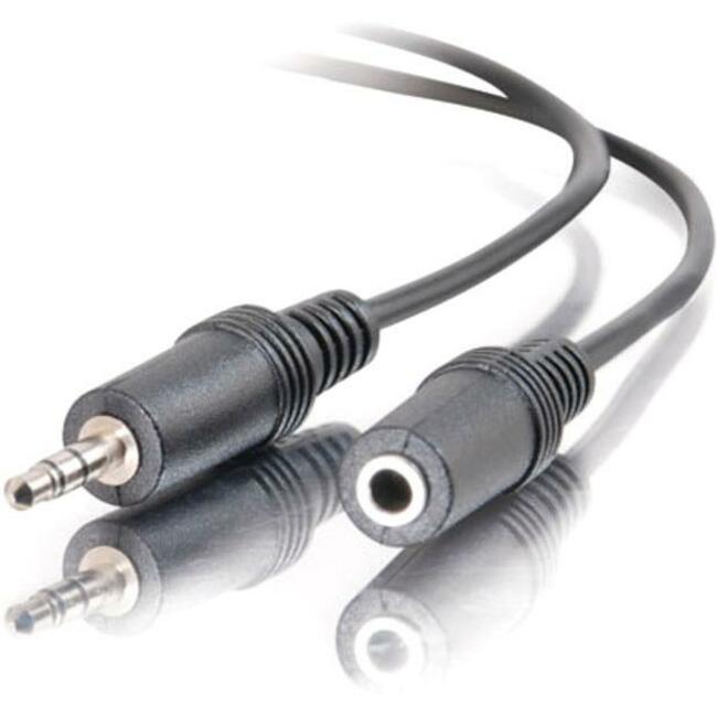 12Ft 3.5mm Male to Female Stereo Audio Extension Cable - High Quality Auxiliary Cord for Headphones, Speakers, Gaming & Home Theater Systems