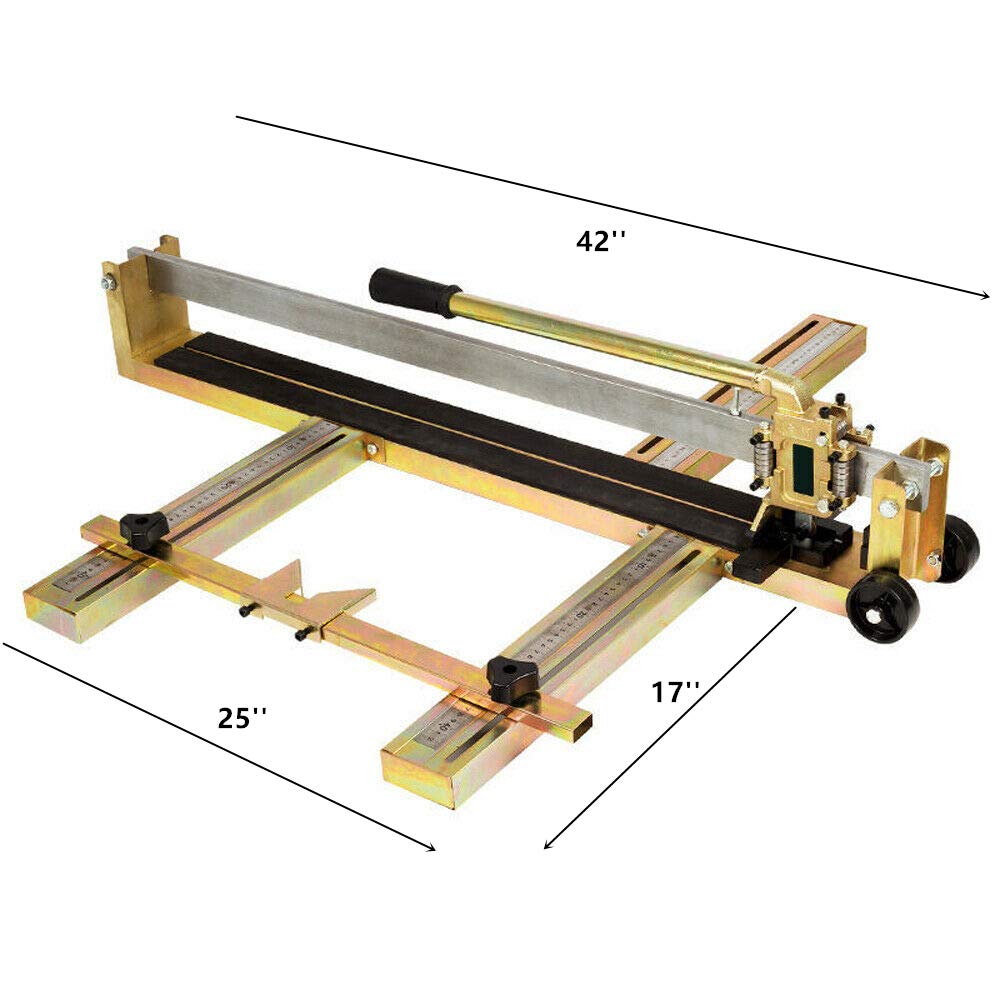 32-Inch Manual Tile Cutter Saw - Precision Ceramic, Porcelain & Marble Tile Cutting Tool for Floor & Wall Installation - Perfect for DIY Home Renovation & Professional Tiling Projects