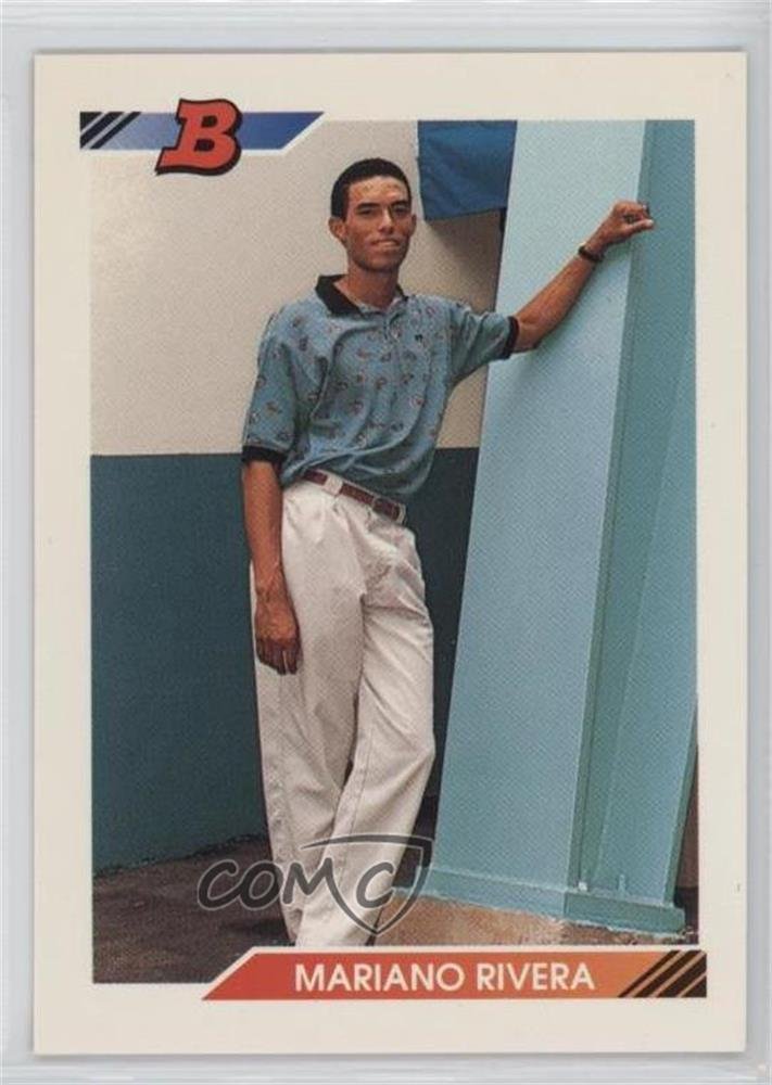 1992 Bowman Mariano Rivera Baseball Card #302 - Perfect for Collectors, Fans & Sports Memorabilia Enthusiasts | Ideal for Display, Trading & Investment