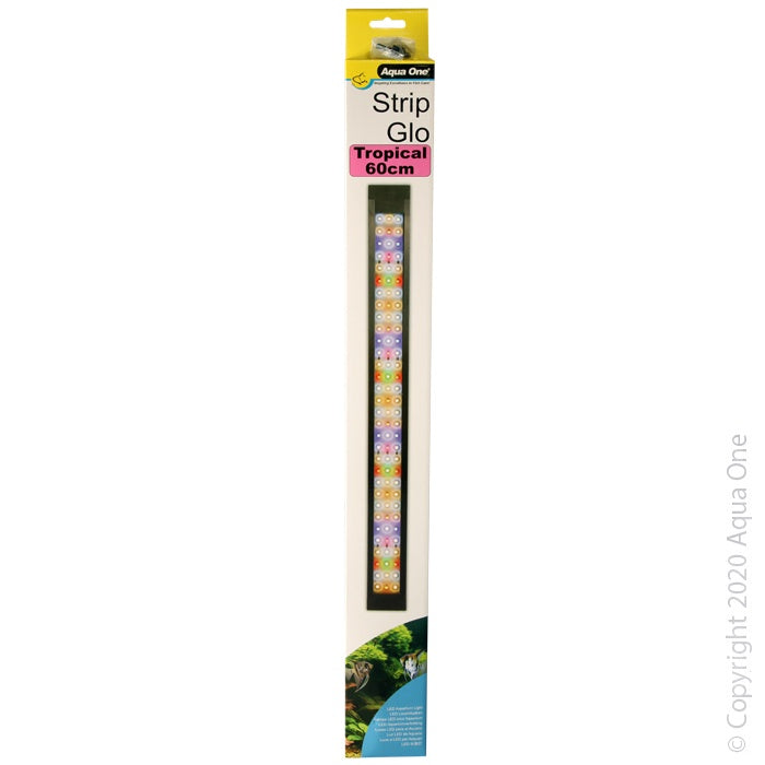 Aqua One LED Reflector StripGlo Tropical 60cm 22W - Energy Efficient Aquarium Light for Freshwater & Tropical Fish Tanks - Perfect for Plant Growth and Enhancing Fish Colors