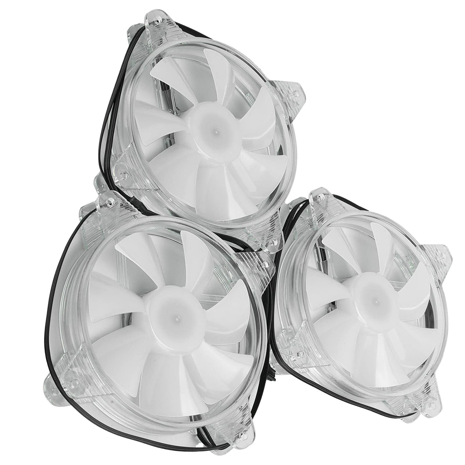 RGB PC Case Fan 120mm 3-Pack - High Performance Cooling Fan for Gaming Computer Case, LED Light Heat Dissipation | Perfect for Gaming Rigs, Workstations & PC Builds