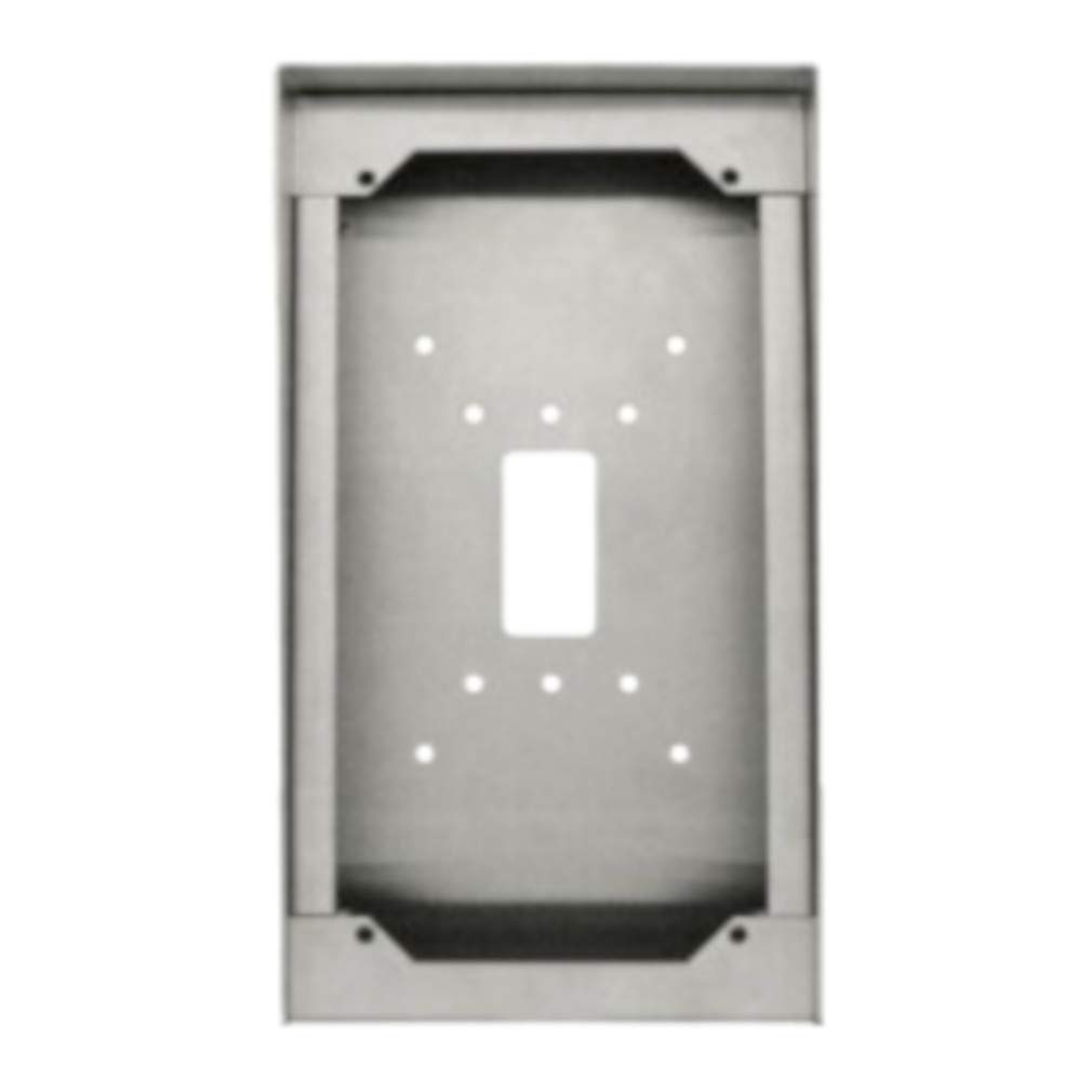 Aiphone SBX-IDVF Stainless Steel Surface Mount Box - Durable Outdoor Intercom Housing for Home & Business Security Systems (Weatherproof, Easy Installation)