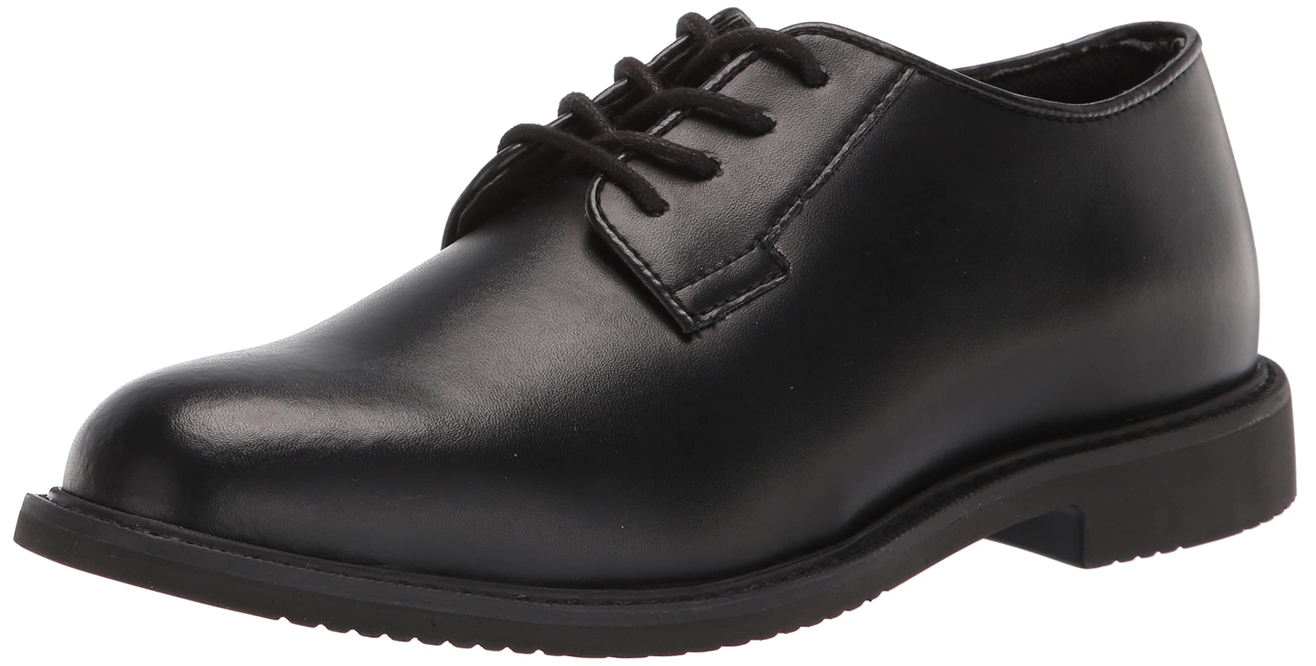 Bates Women's Sentry Oxford High Uniform Dress Shoe - Black Shine, 5 Wide - Professional Work Shoes for Nurses, Security & Law Enforcement