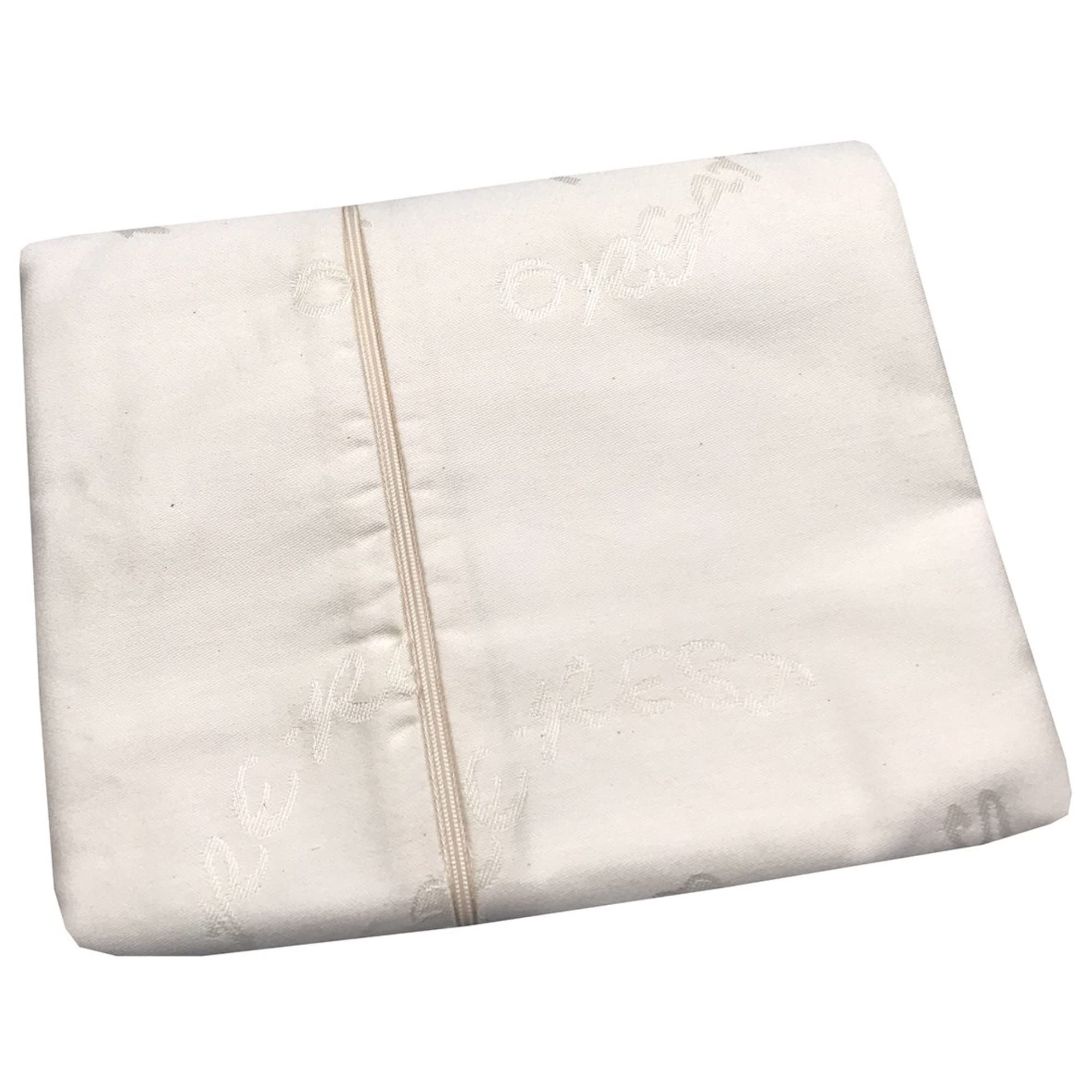 Organic Cotton Zip Mattress Cover - Deluxe Damask Queen Size 3