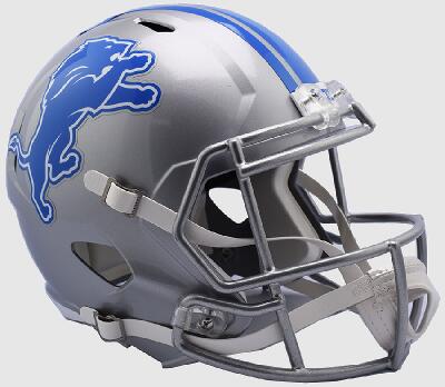 Detroit Lions Riddell Speed Replica Football Helmet - Authentic NFL Collectible for Fans & Sports Enthusiasts - Perfect for Game Day, Tailgating, and Sports Memorabilia Display
