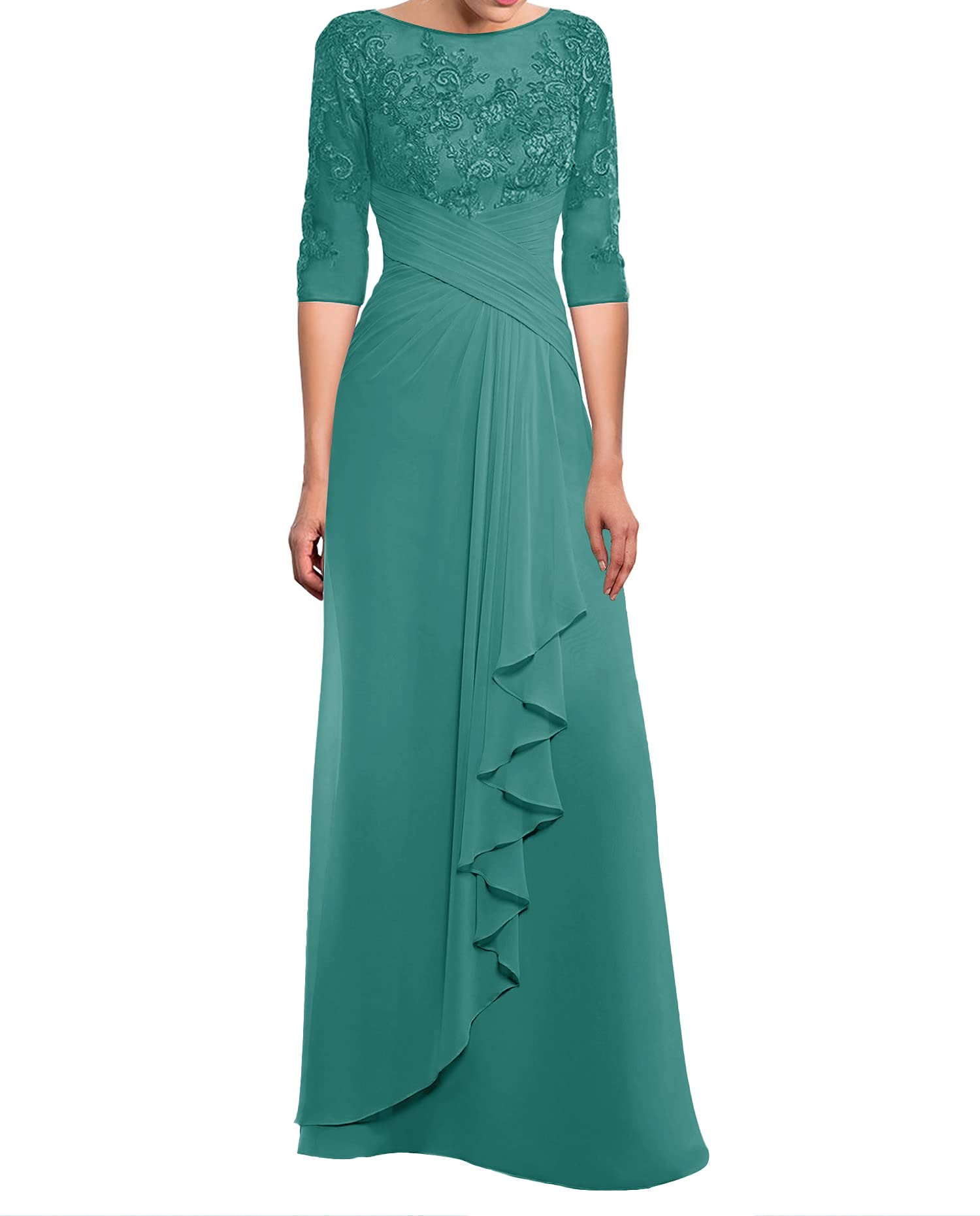 Elegant Lace Mother of The Bride Dresses - Long Sleeve Formal Evening Gowns for Women Wedding Guest - Perfect for Weddings, Galas & Special Occasions
