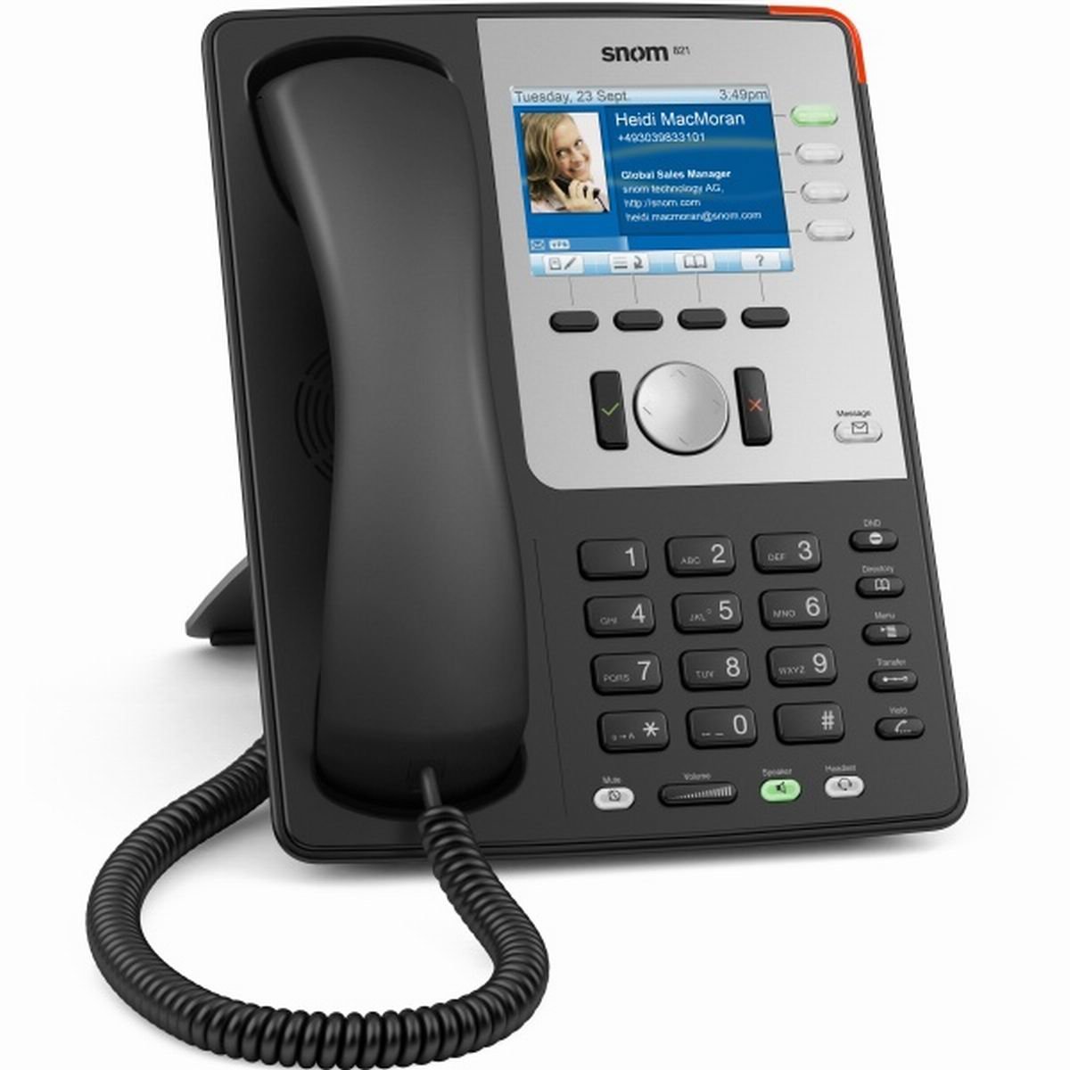 Snom 802.11 Wireless Business VoIP Phone with Power over Ethernet (PoE) - Black | Ideal for Office Communication & Remote Work