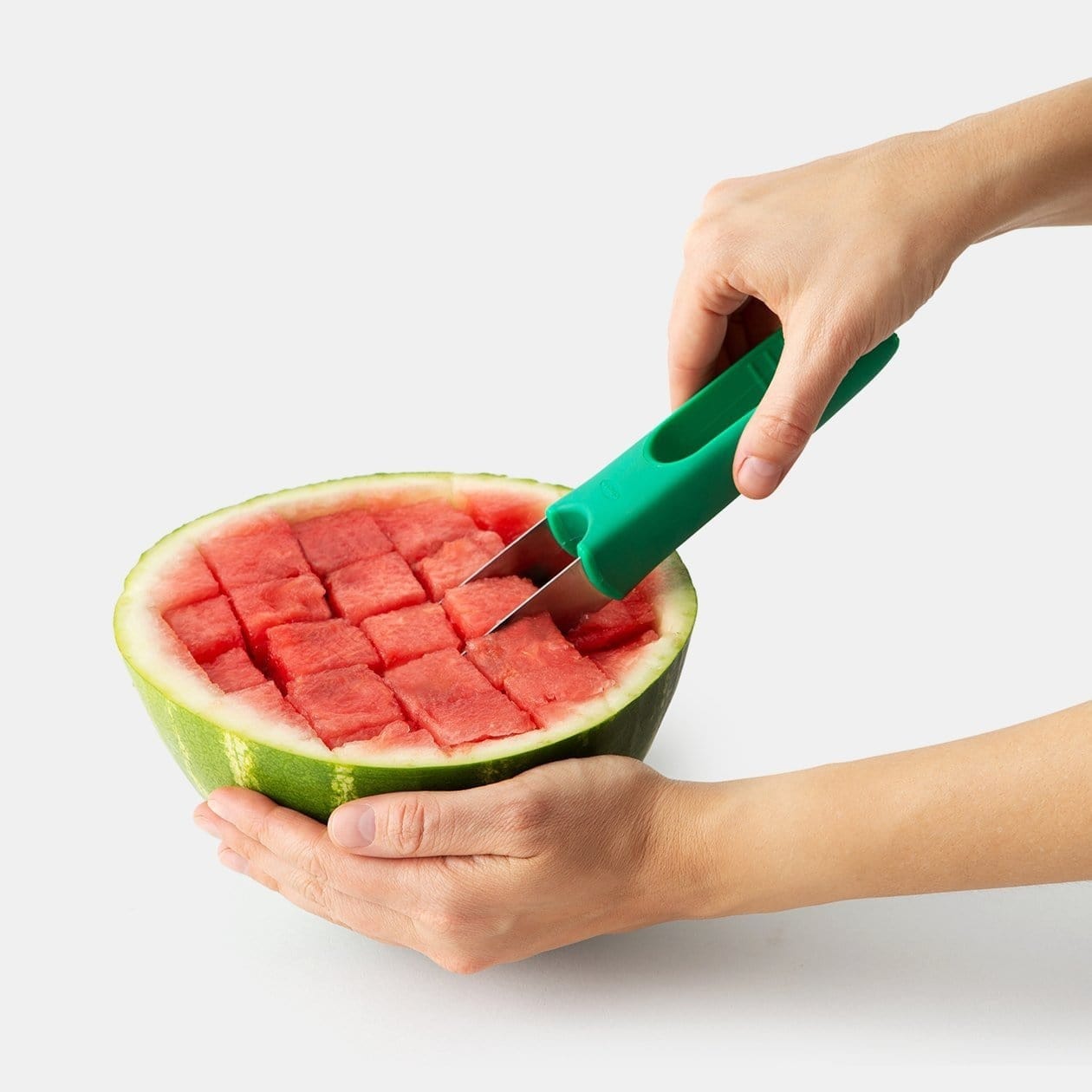Chef'n Slicester Watermelon Slicer Tool - Easy & Fast Watermelon Cutting for Summer BBQs, Picnics, and Family Gatherings