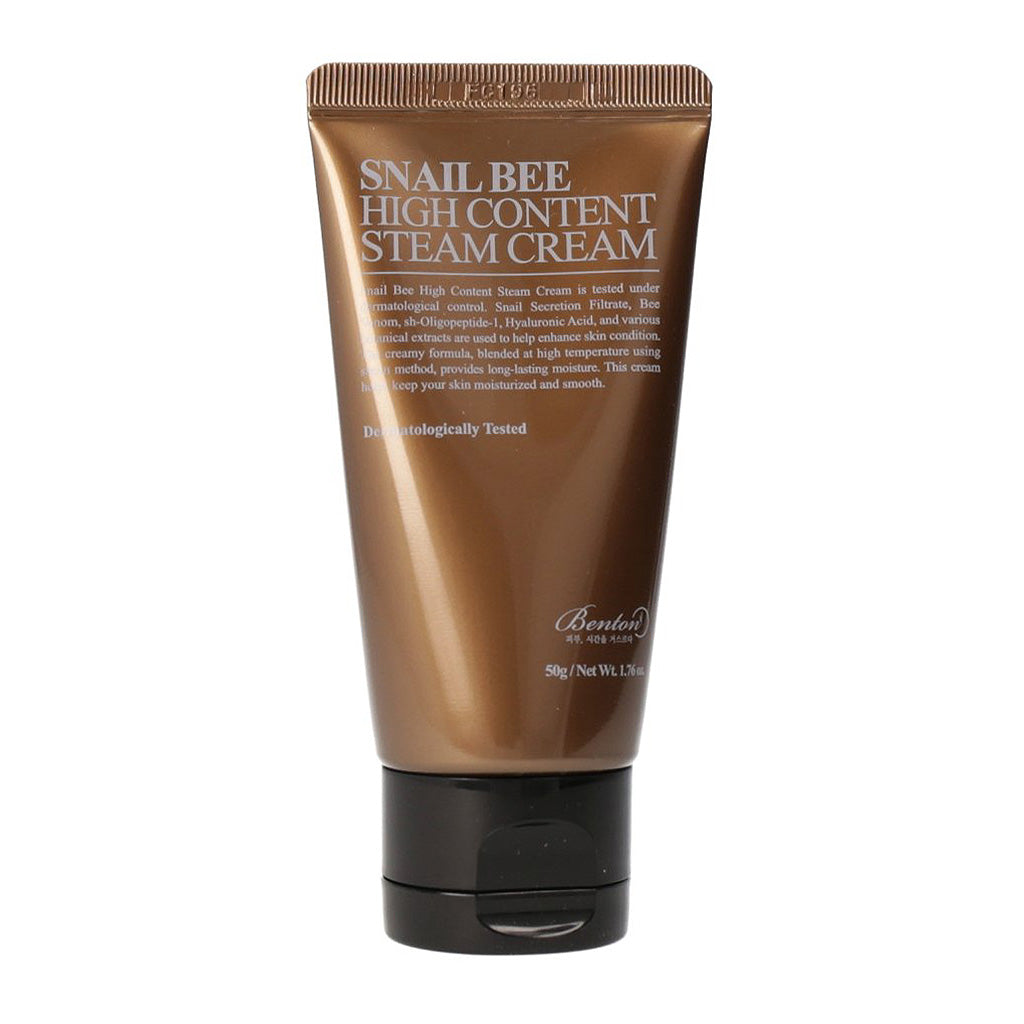 BENTON Snail Bee High Content Steam Cream 50g - Korean Skincare for Hydration & Anti-Aging - Perfect for Dry Skin & Night Routine