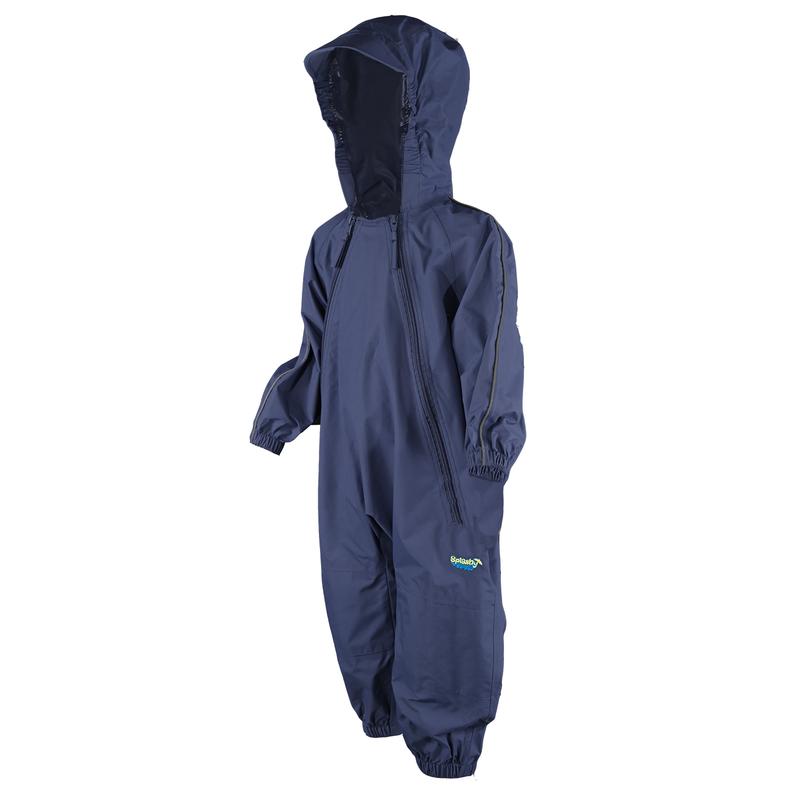Waterproof Navy Blue One Piece Rain & Mud Suit for Kids - Outdoor Play, Puddle Jumping & Rainy Day Adventures