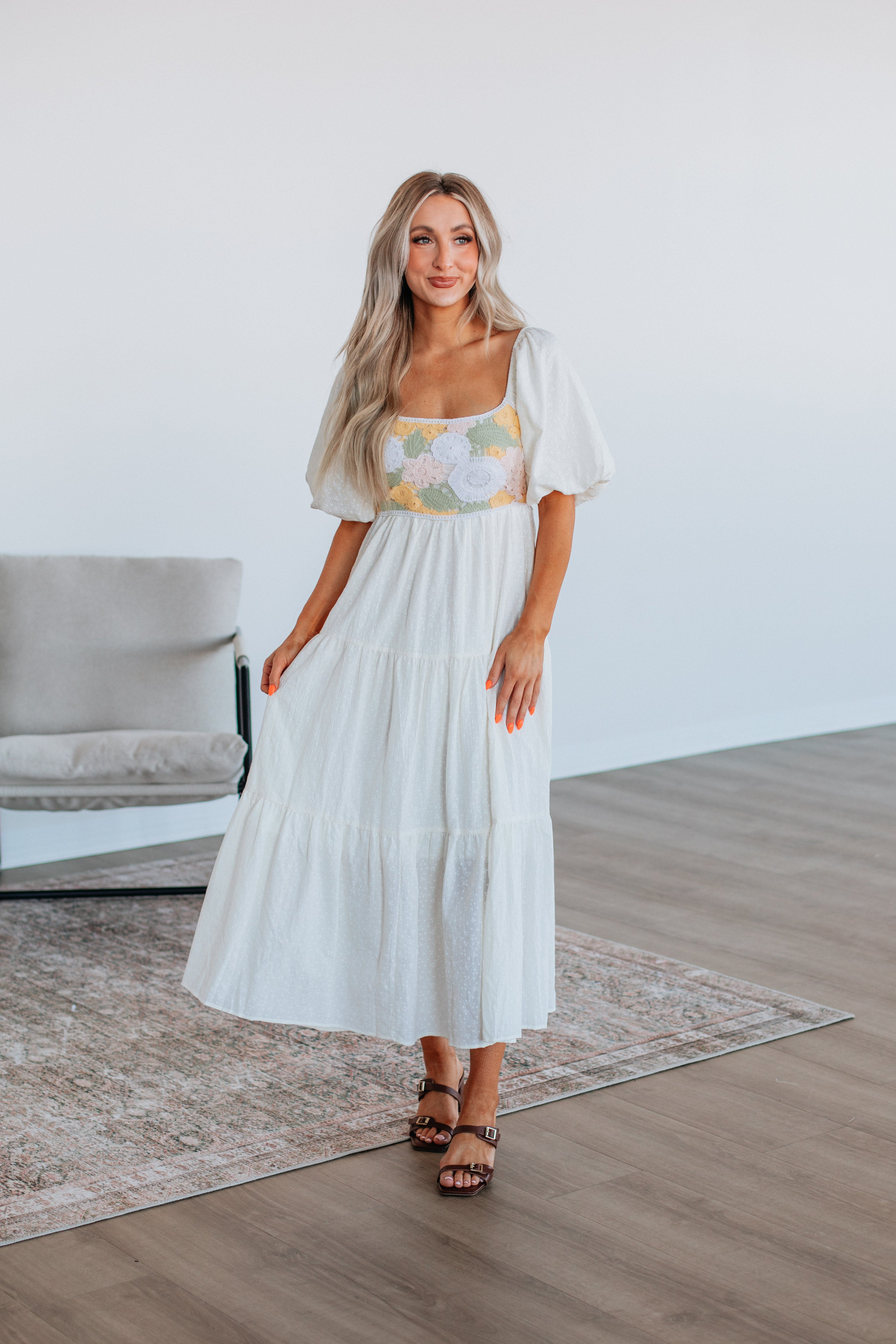 Madelynn Dress for Women - Elegant Floral Summer Dress with Pockets | Perfect for Casual Outings, Beach Vacations & Date Nights