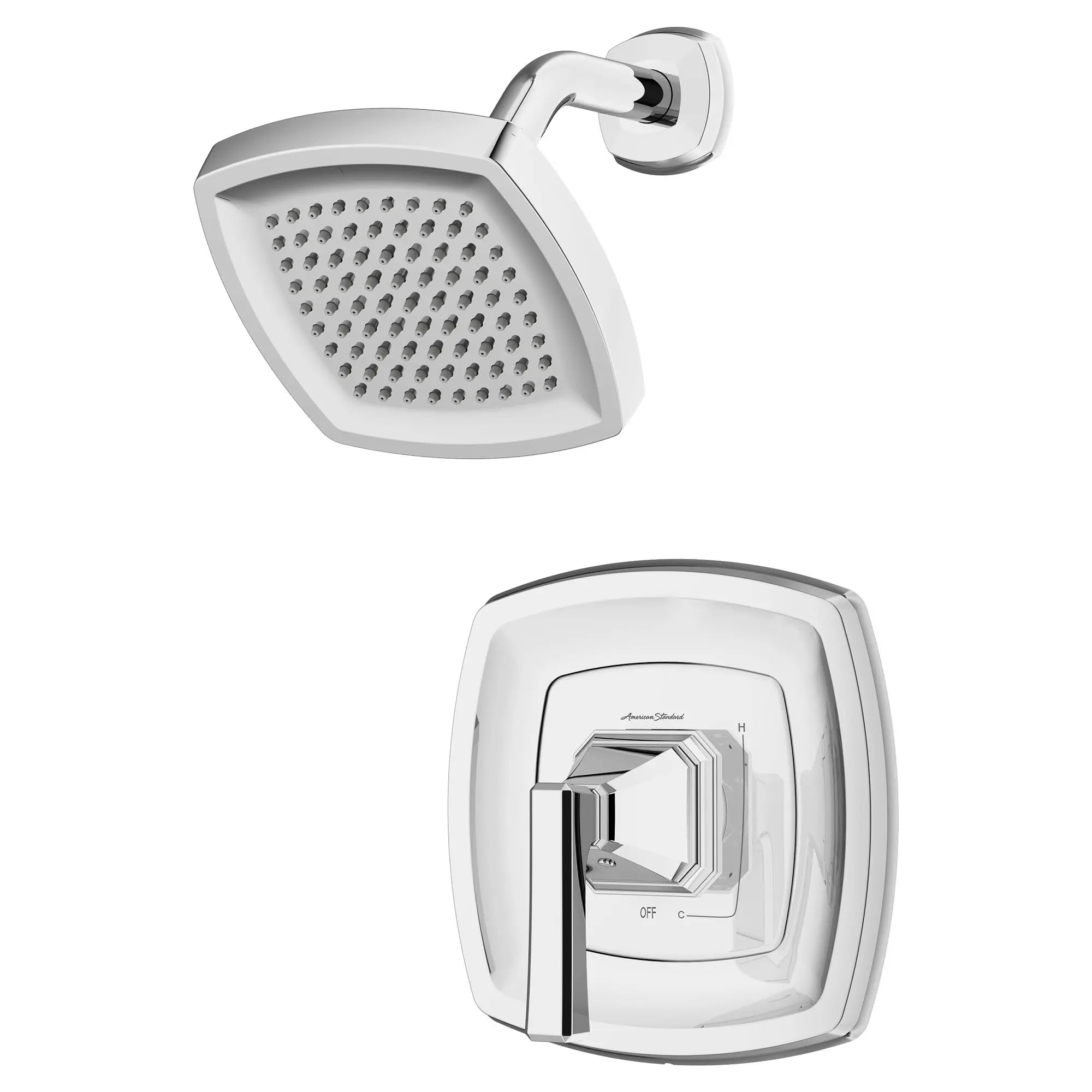 Crawford 1.8 GPM Water Saving Shower Trim Kit with Double Ceramic Pressure Balance Cartridge & Lever Handle - Perfect for Eco-Friendly Bathrooms & Water Conservation Homes