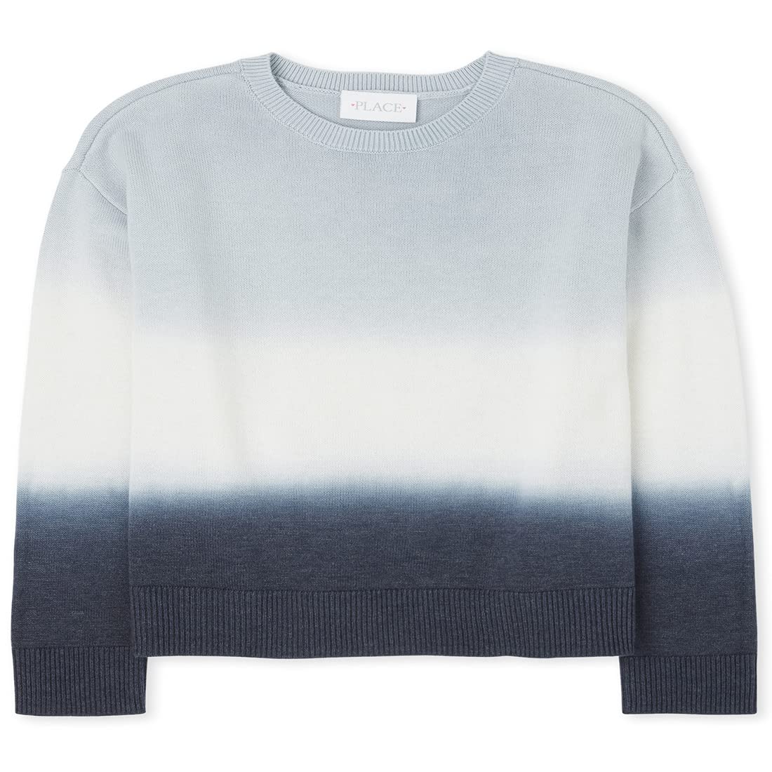 The Children's Place Girls' Long Sleeve Ombre Sweater | Soft Cotton Knit Pullover | Cute Gradient Color Top for Toddler & Kids | Perfect for School, Playdates & Family Photos