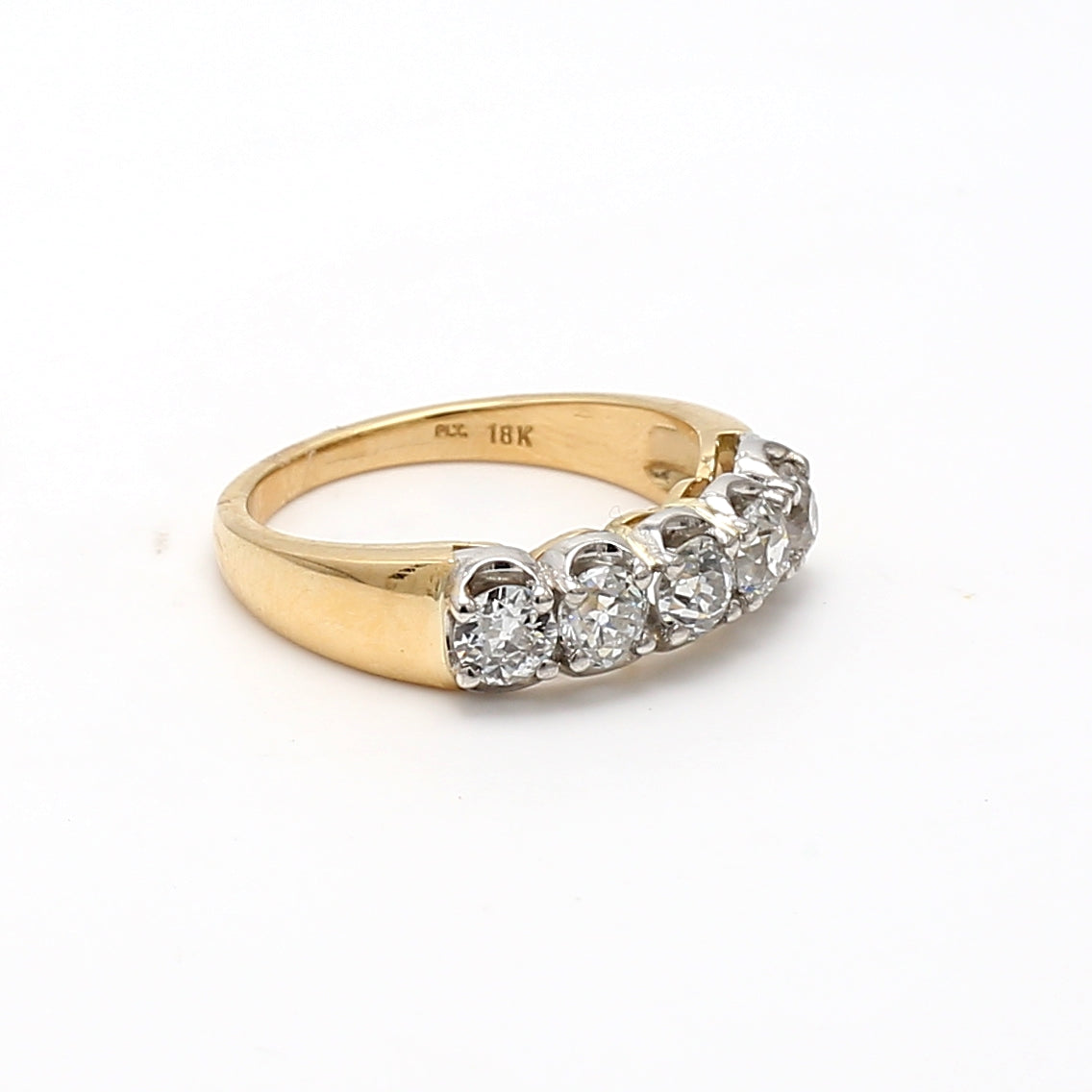 1.33 Carat Old European Cut H VS2 Diamond Ring in 18K Yellow Gold - Vintage Engagement Ring for Women, Perfect for Weddings & Anniversaries